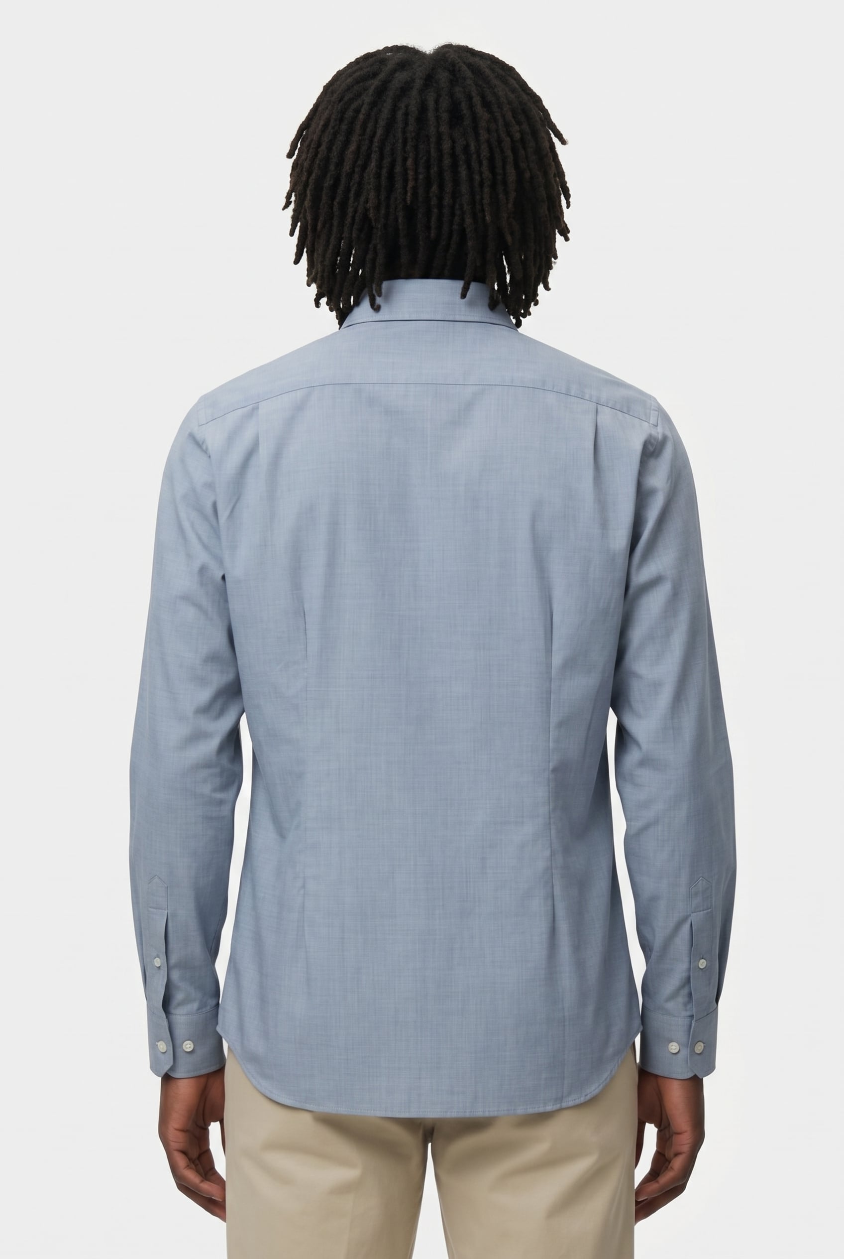S/C TAILORED FIT SHIRT BOTTLE GREEN 2