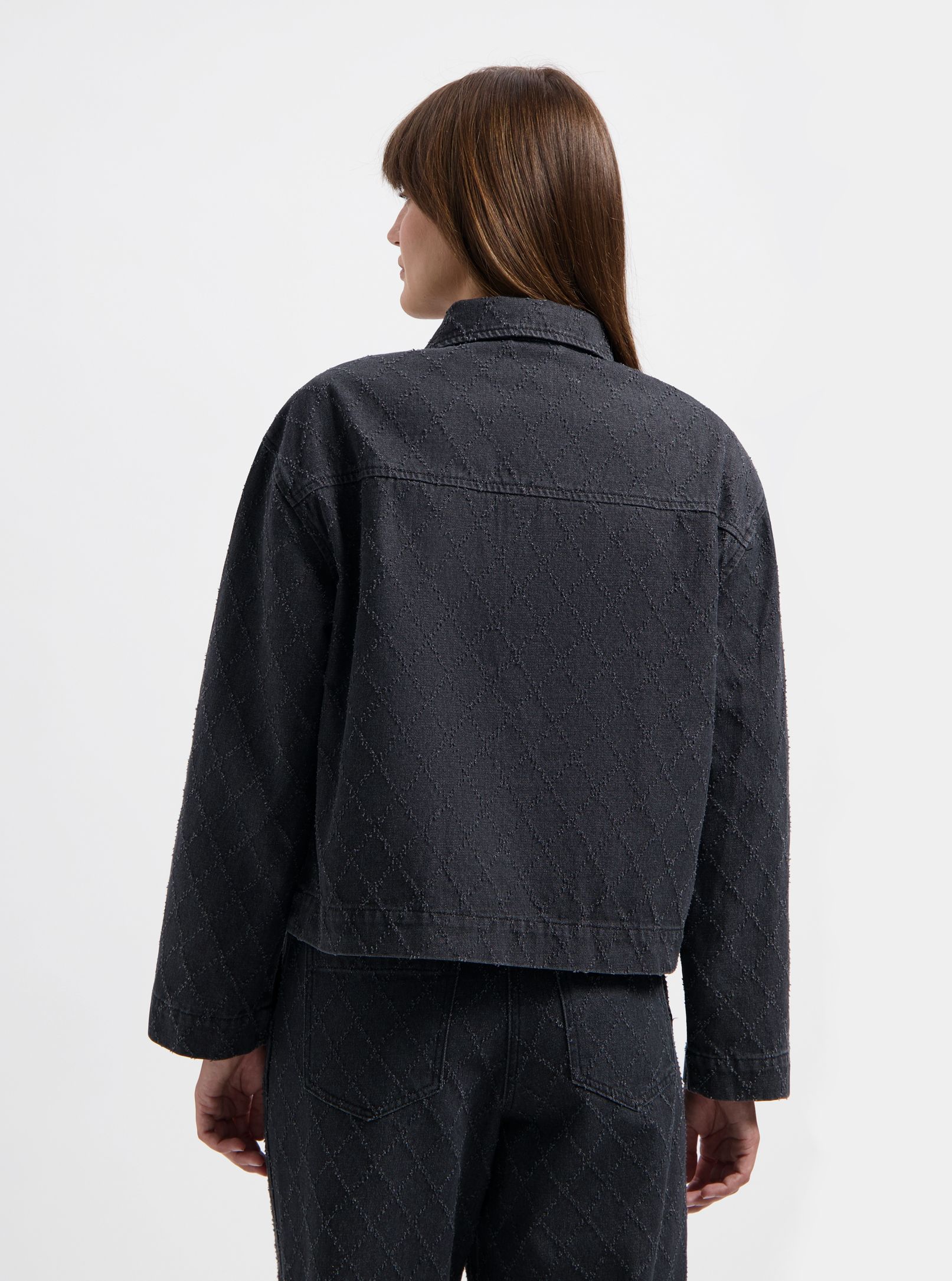 NOUS SOMMES LABELS – TAMMIE DENIM JACKET BLACK 4