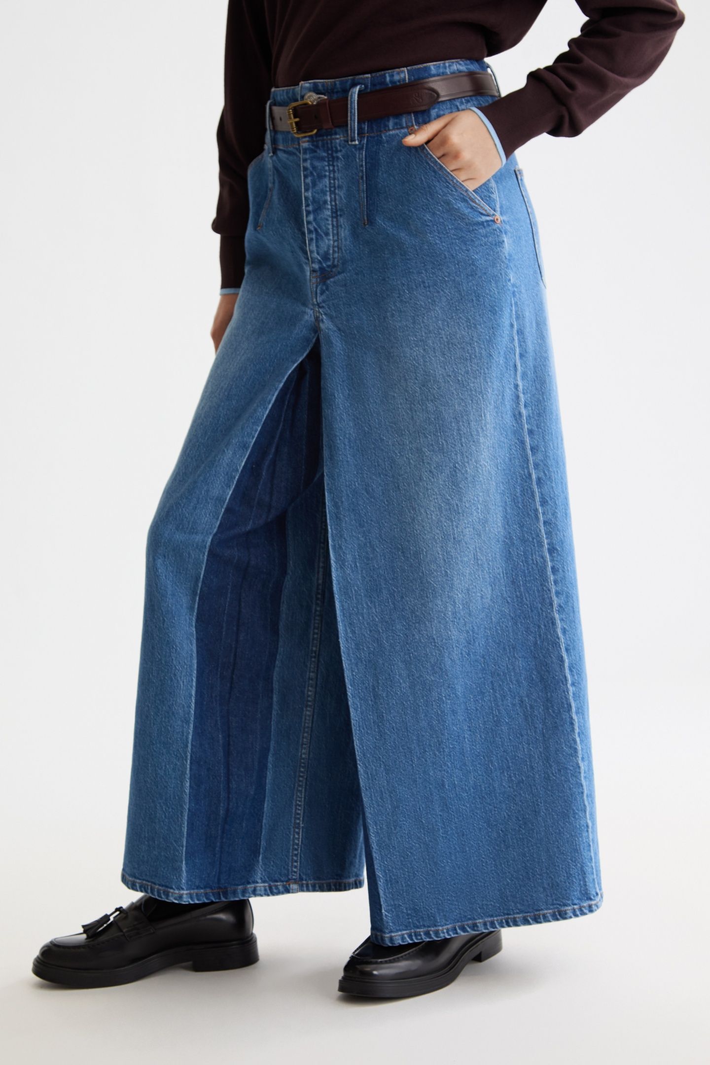 THE WAVE CUSTOM CROPPED WIDE LEG JEANS — ART FROM THE HEART 3