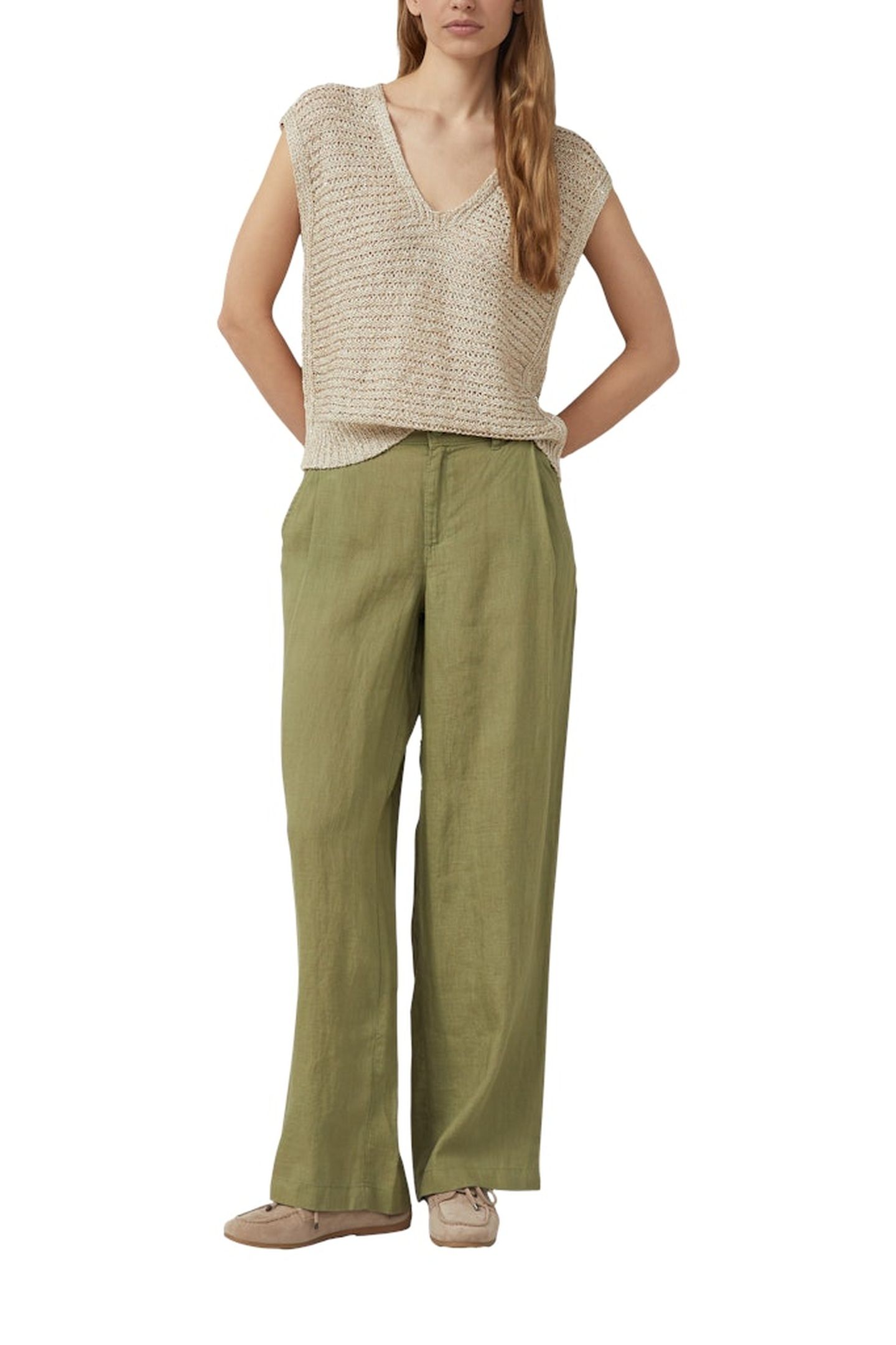 S.OLIVER PANTS ARMY GREEN 3