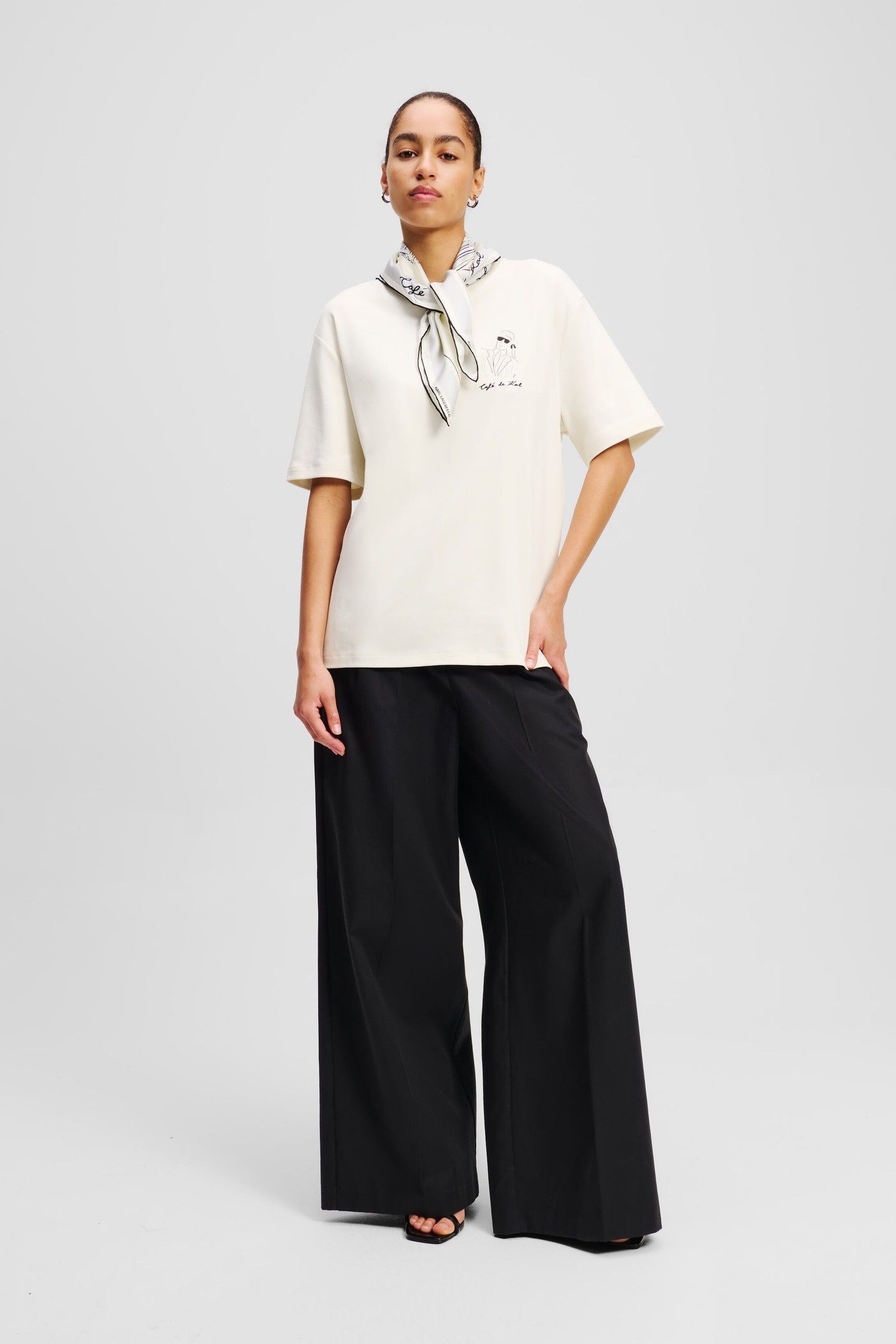 JP OVERSIZED KARL T-SHIRT CANNOLI CREAM 2