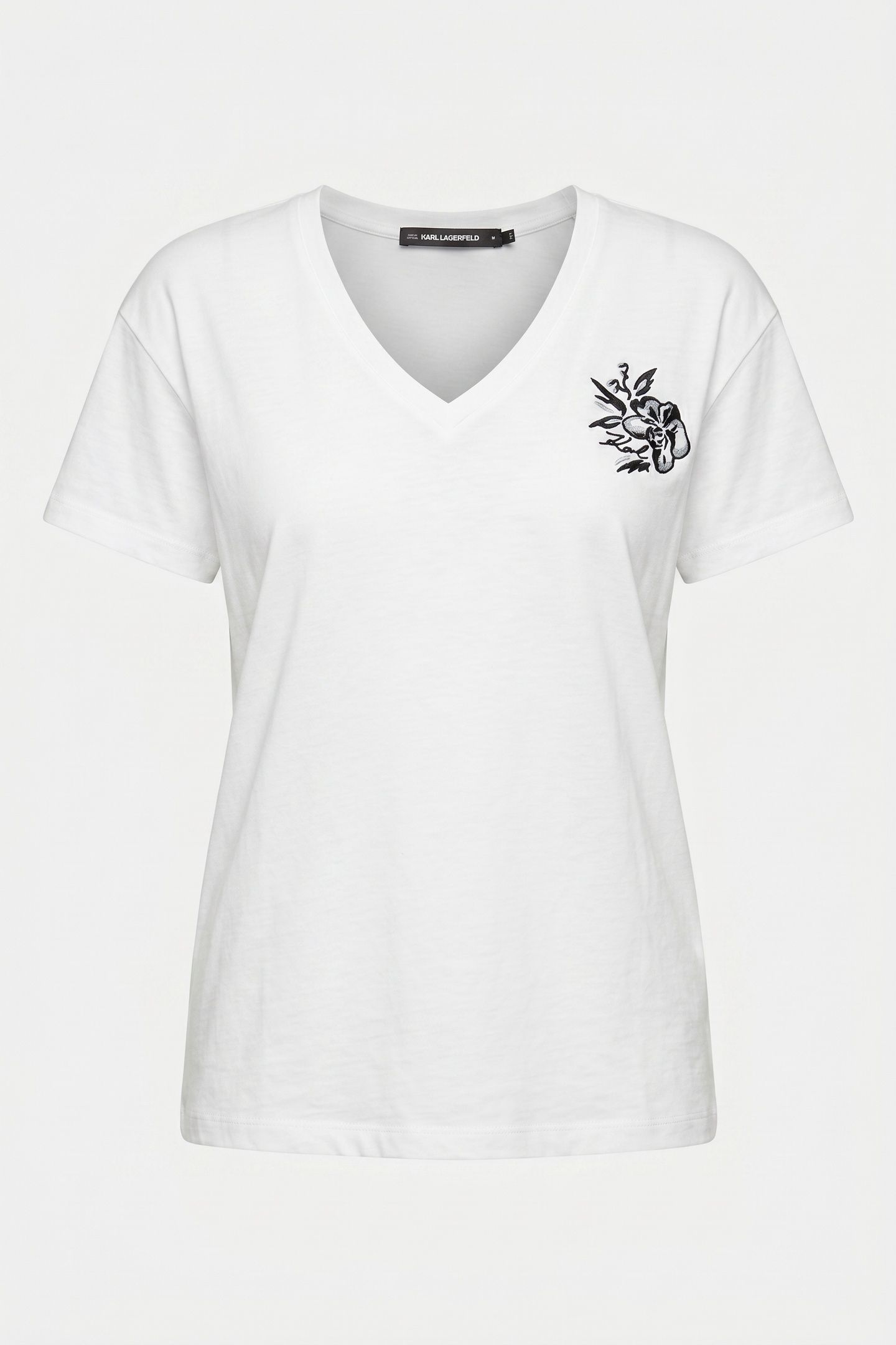 ORCHID V-NECK T-SHIRT WHITE 3