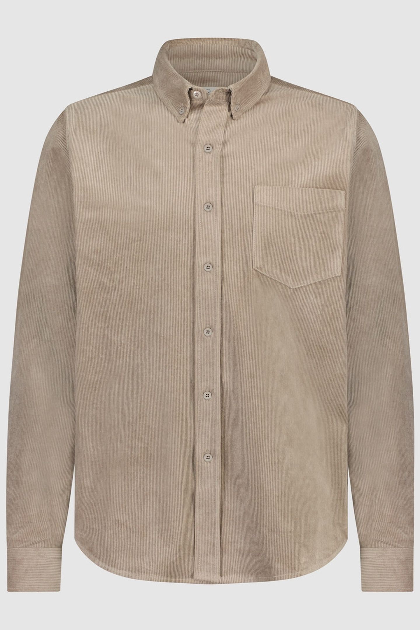 ETHAN RIB SHIRT SAND SHADE 2