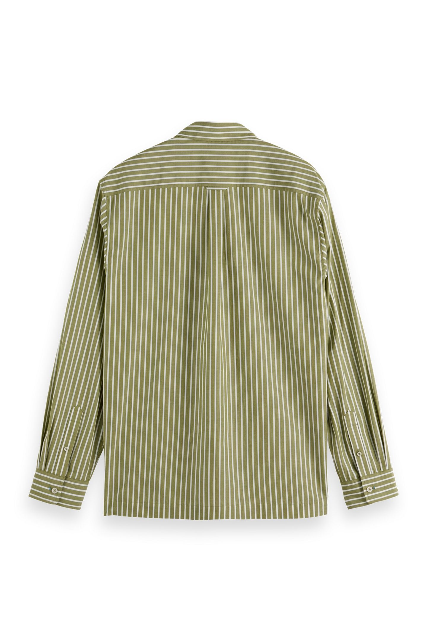 STRIPED RELAXED-FIT POPLIN SHIRT CALLA GREEN STRIPE 2