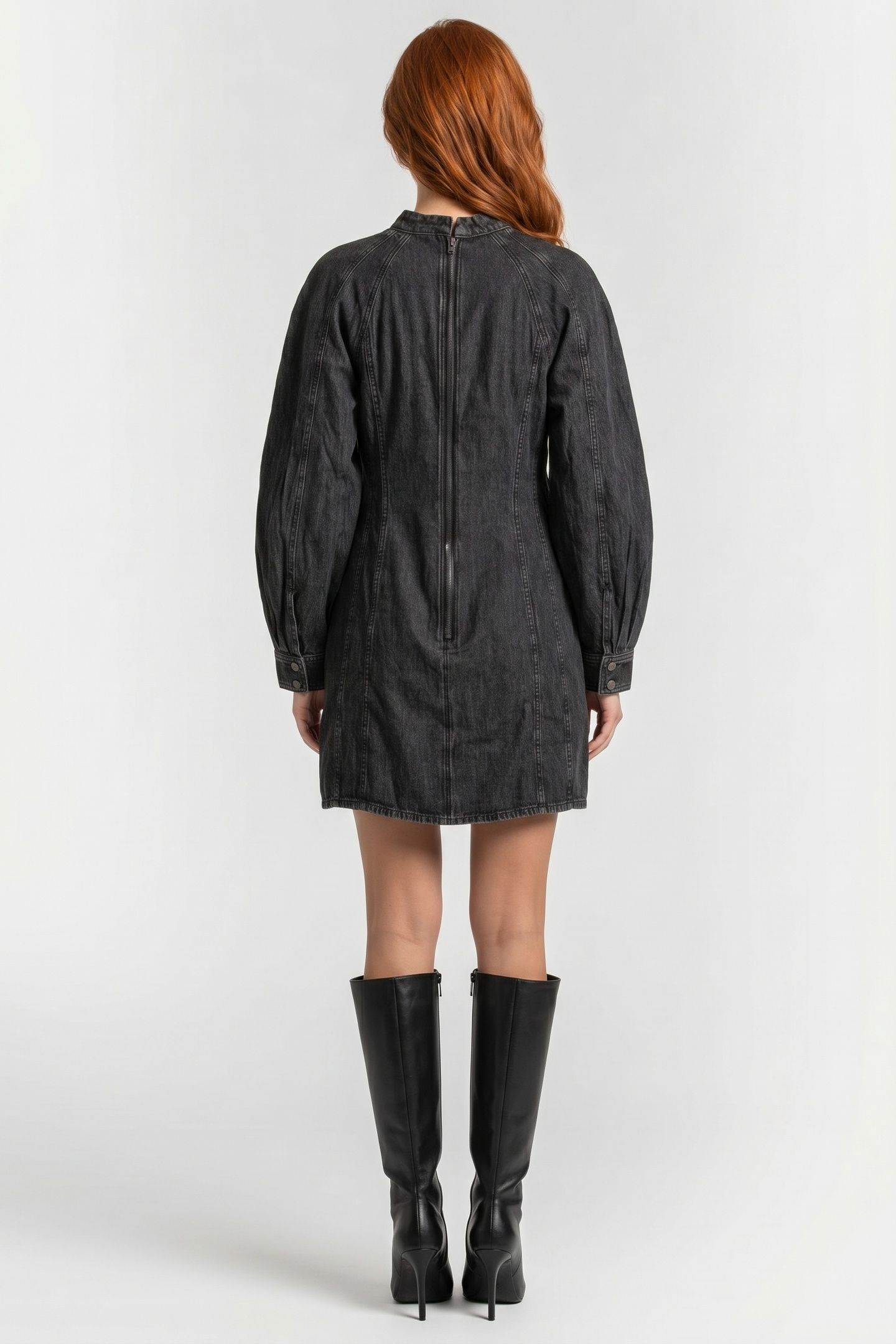 PA ETIENNA DENIM DRESS SPEED GREY 2