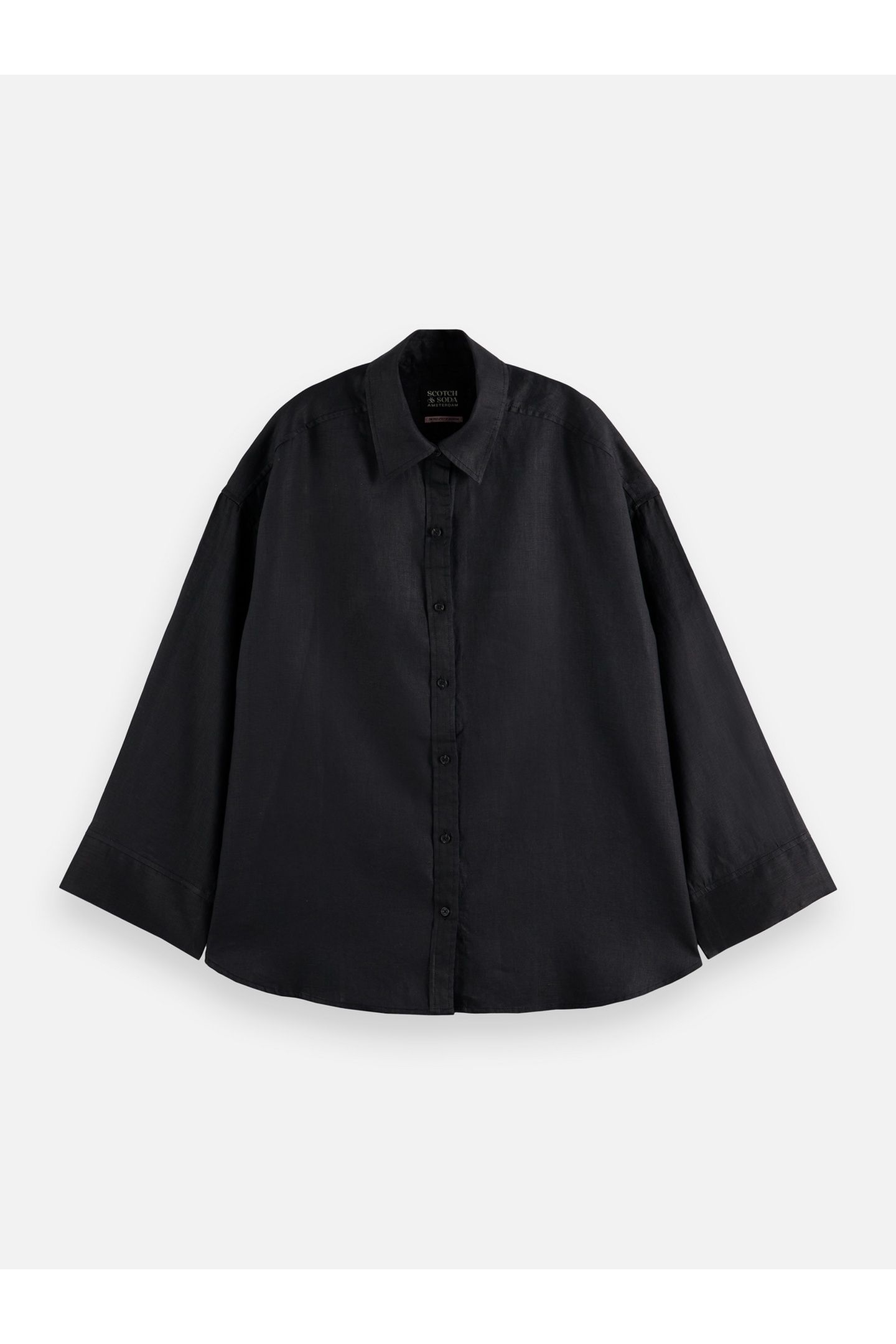 LINEN SHIRT BLACK 4