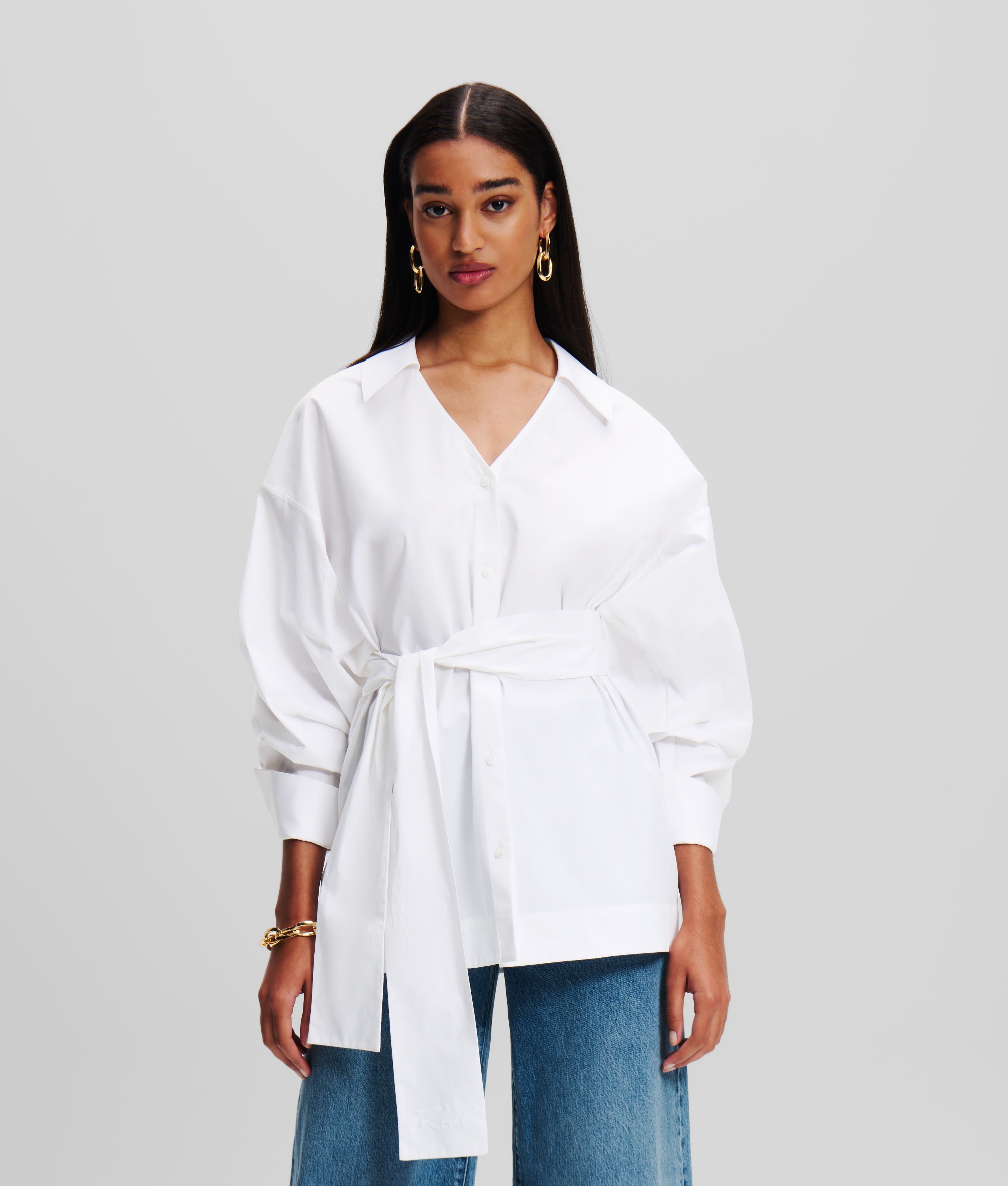 POPLIN FASHION SHIRT WHITE 2