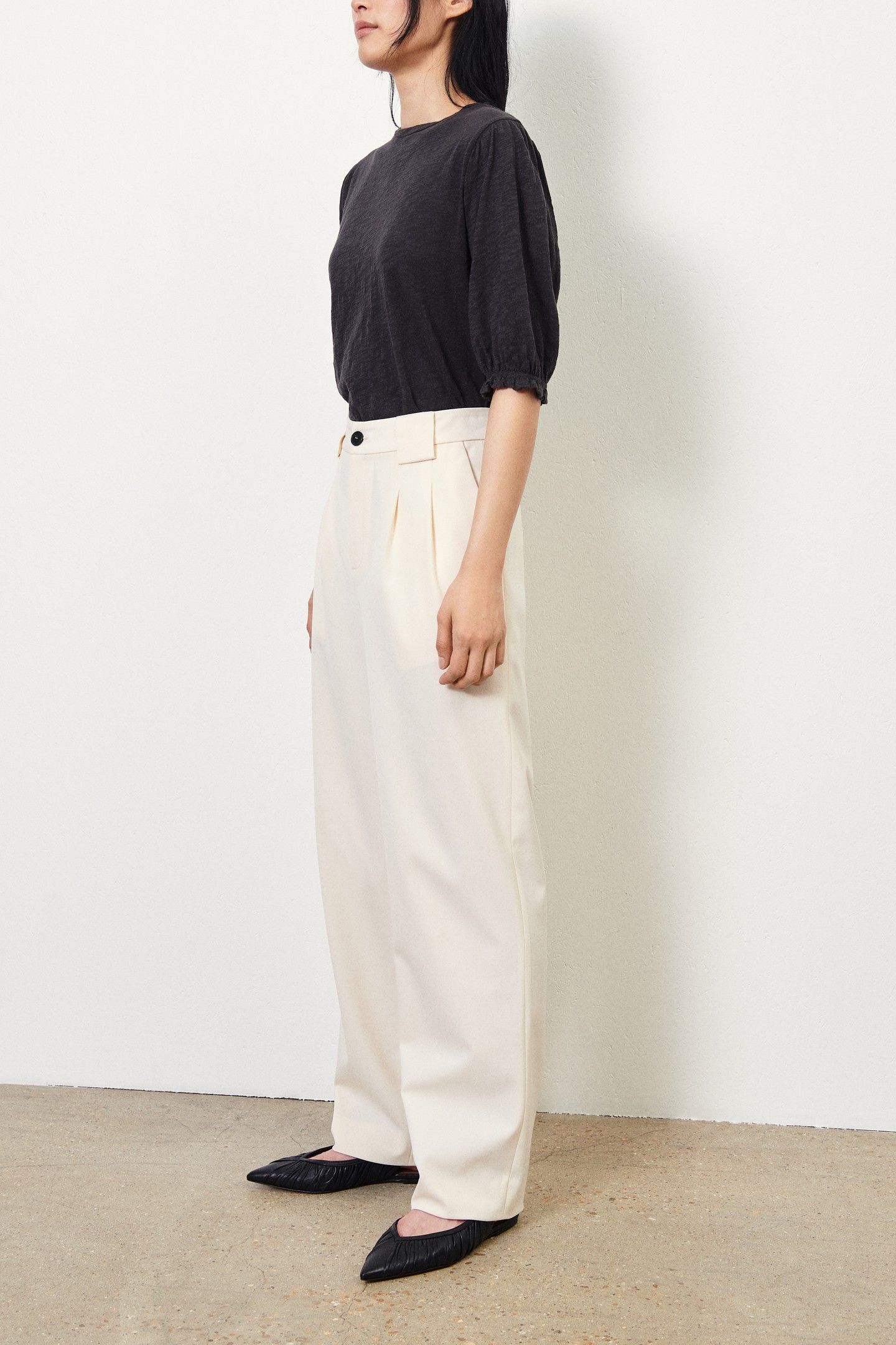 PANTALON TED ECRU 3