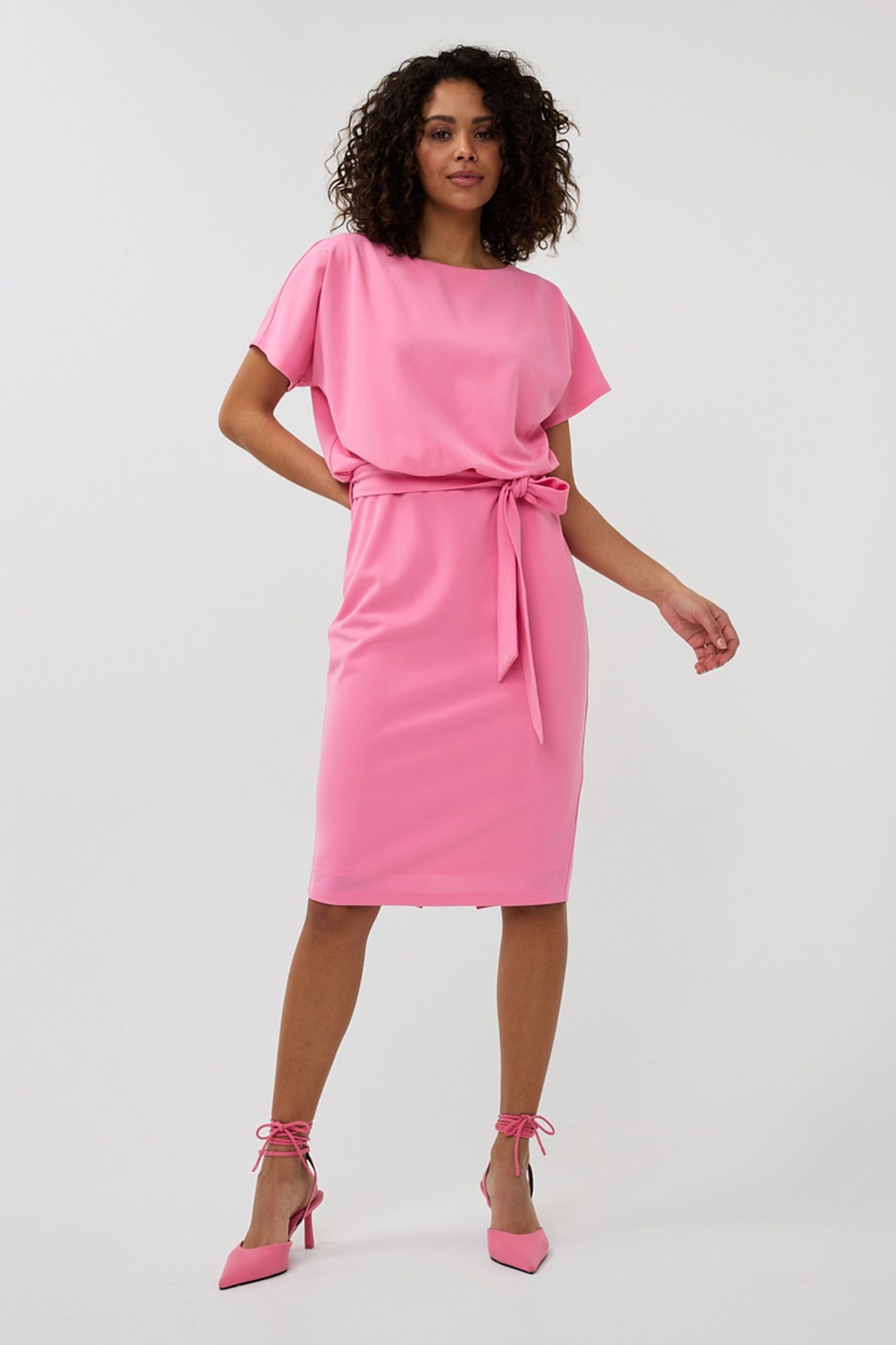 DRESS BATWING S/SLVE ROSE 2