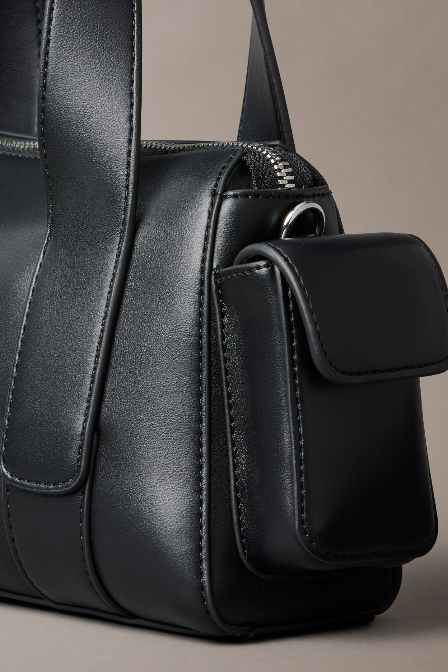 WEBBING STRAP POCKET CROSSOVER BLACK/SHINY NICKEL 3