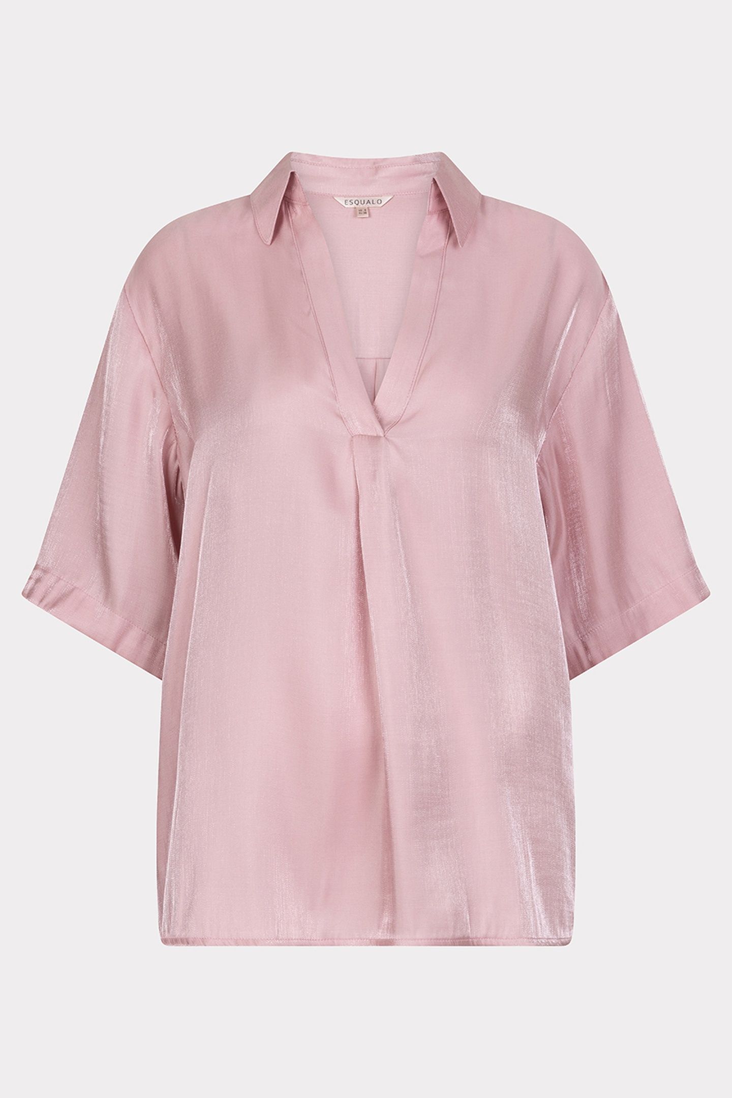 BLOUSE OVERSIZED SILKY TOUCH PASTEL PINK 4