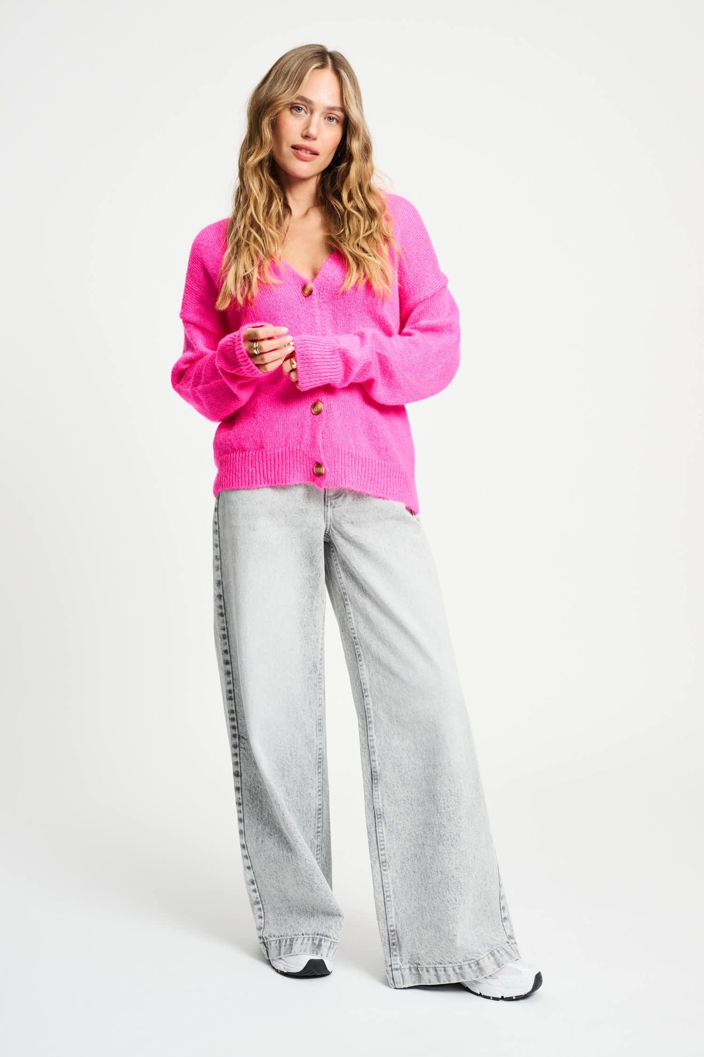 CARDIGAN - DASHING PINK 1