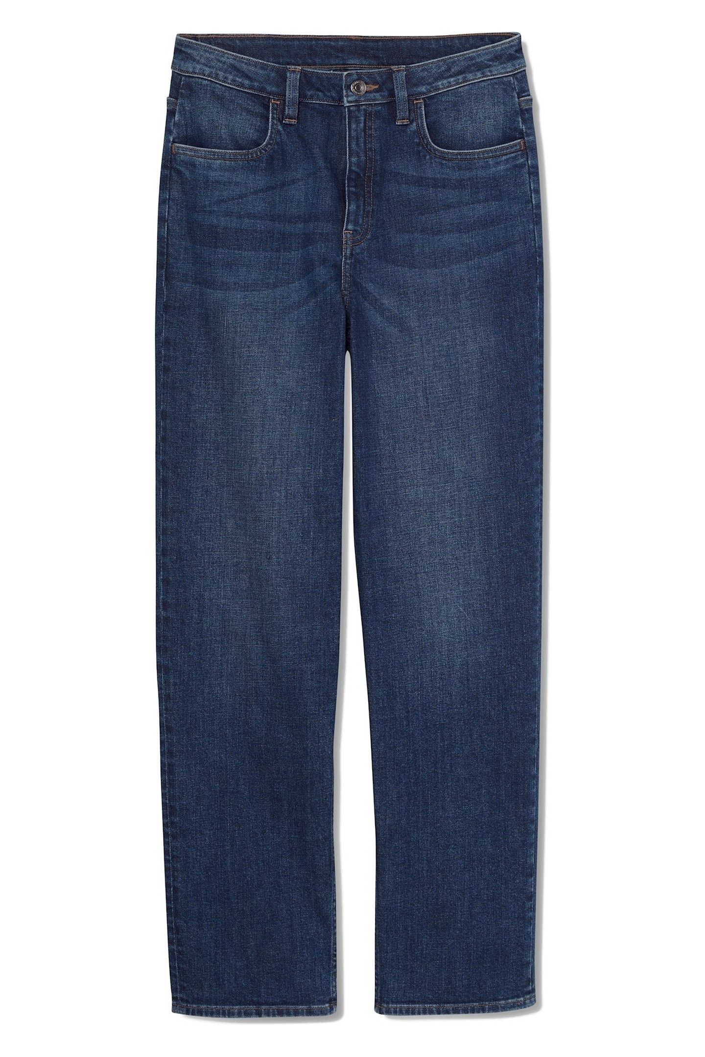 STRAIGHT DENIM PANTS MEDIUM BLUE 4