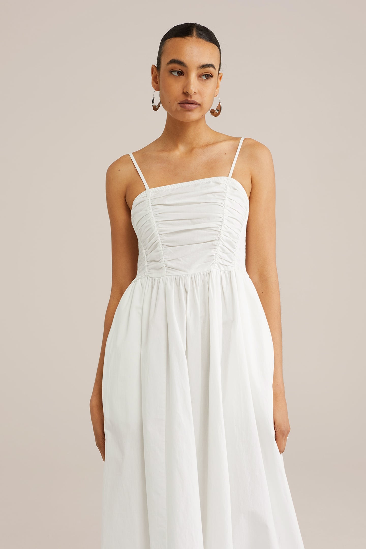 DRESS MID LENGTH WHITE 3