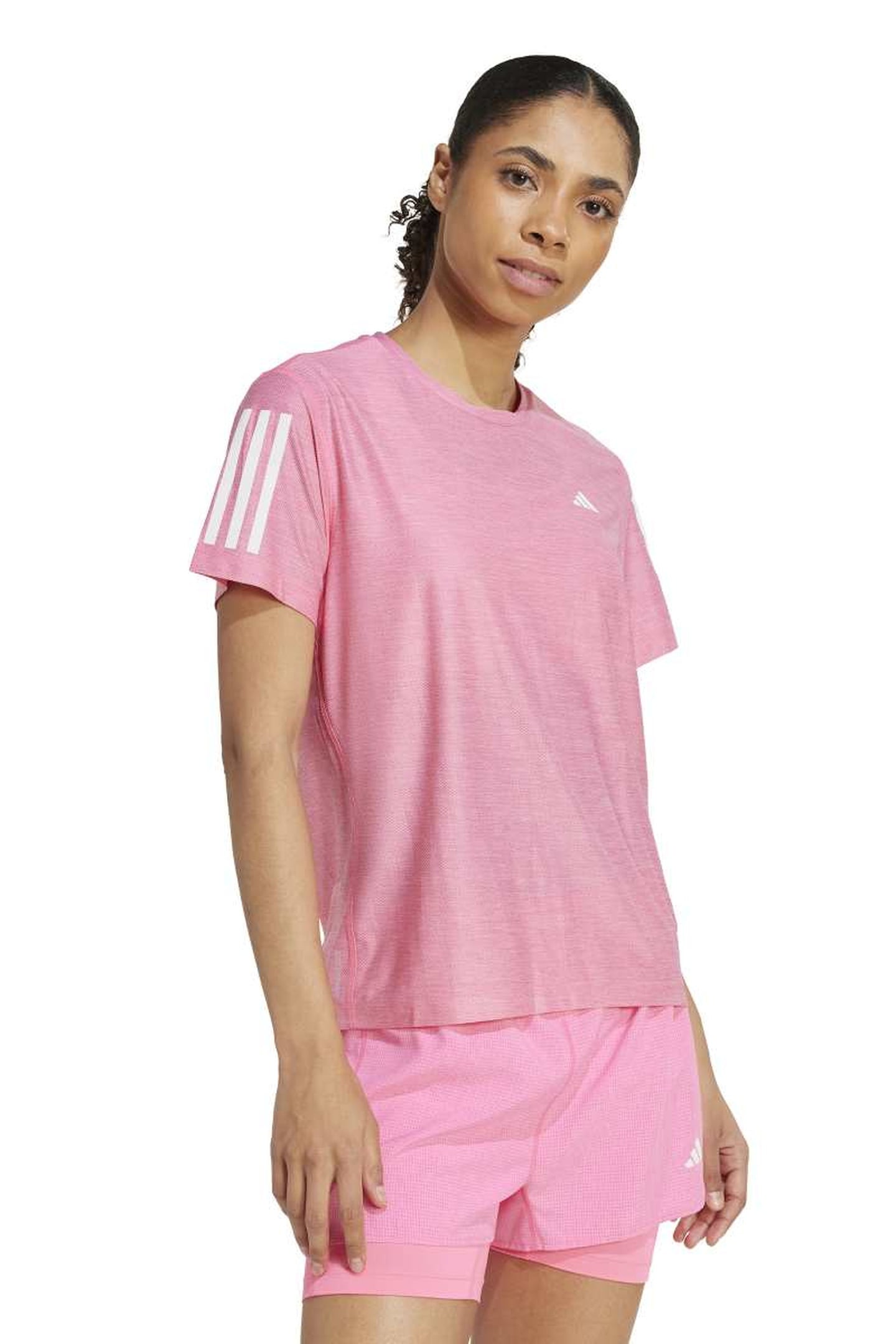 PERFORMANCE OWN THE RUN T-SHIRT LUCID PINK 1