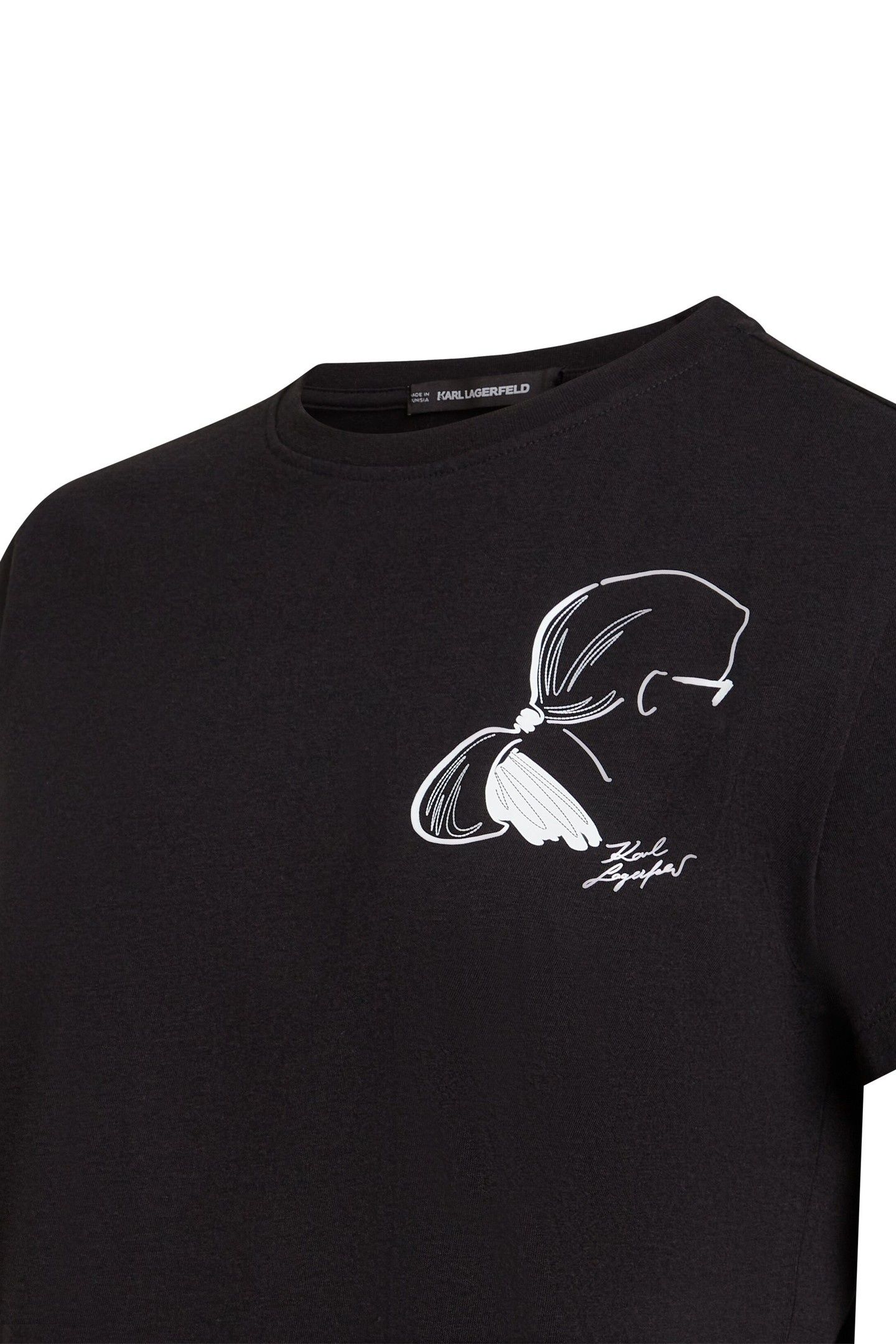 SKETCH CAMEO PRINT T-SHIRT BLACK 3