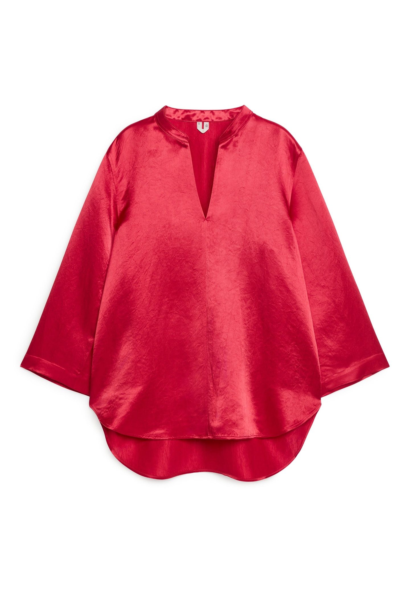 HOLK SATIN SILK TOP RED 3