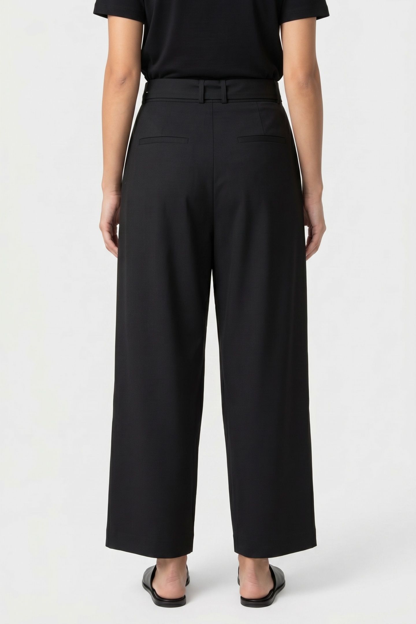 ANNA WOOL TROUSER BLACK 2