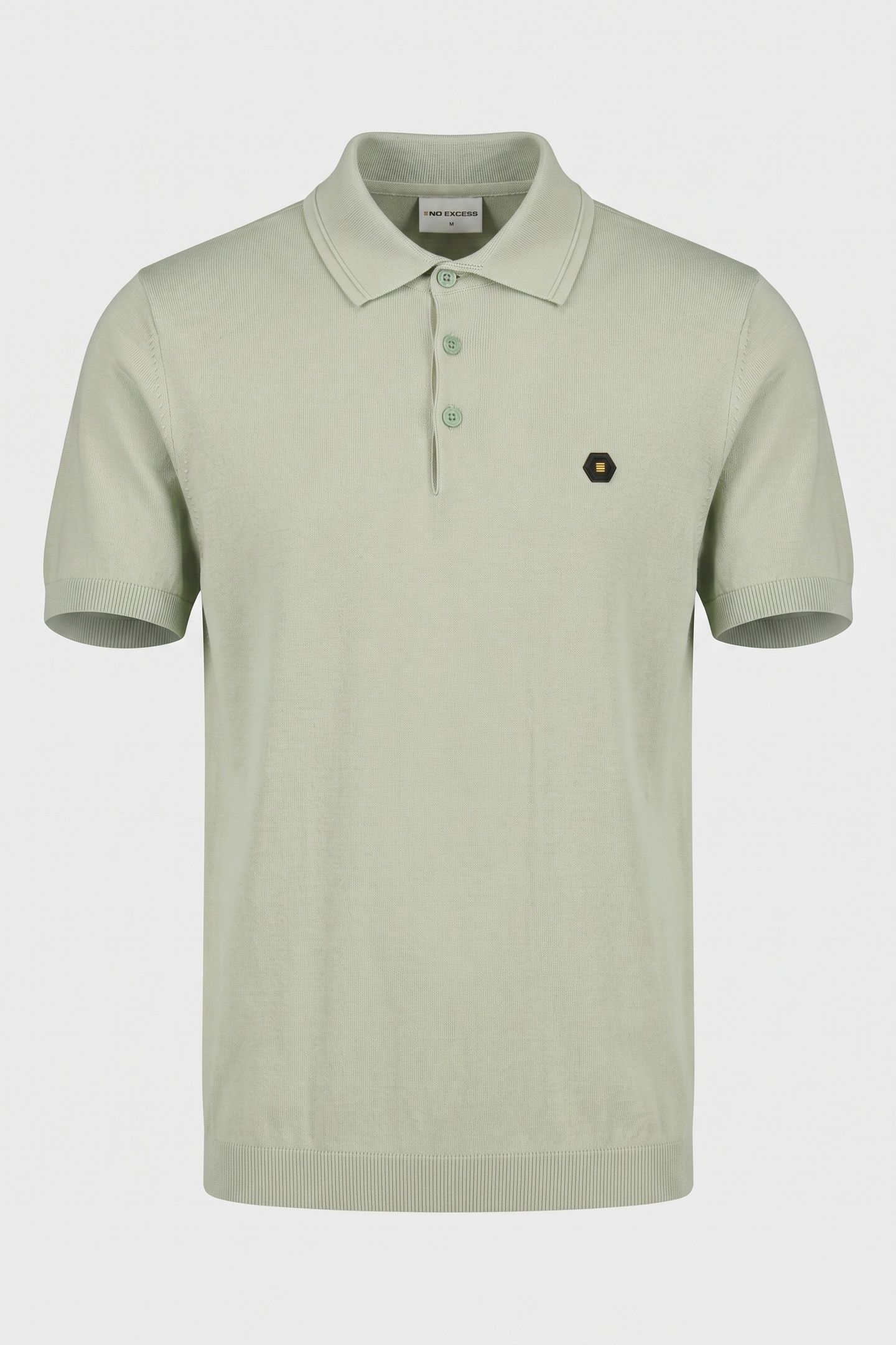 PULLOVER SHORT SLEEVE POLO BUTTON SOLID MINT 3