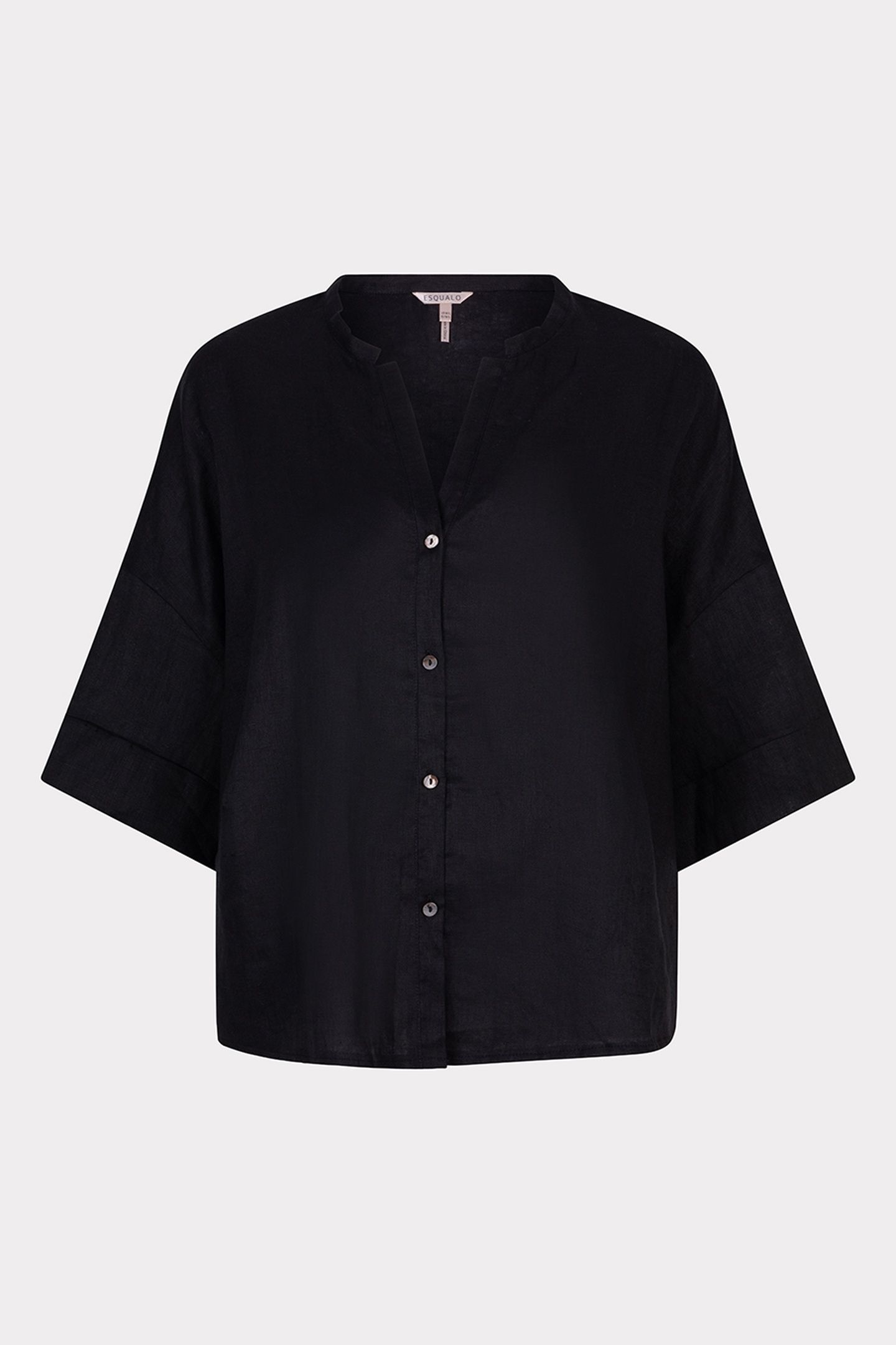 BLOUSE OVERSIZED LINEN BLACK 5