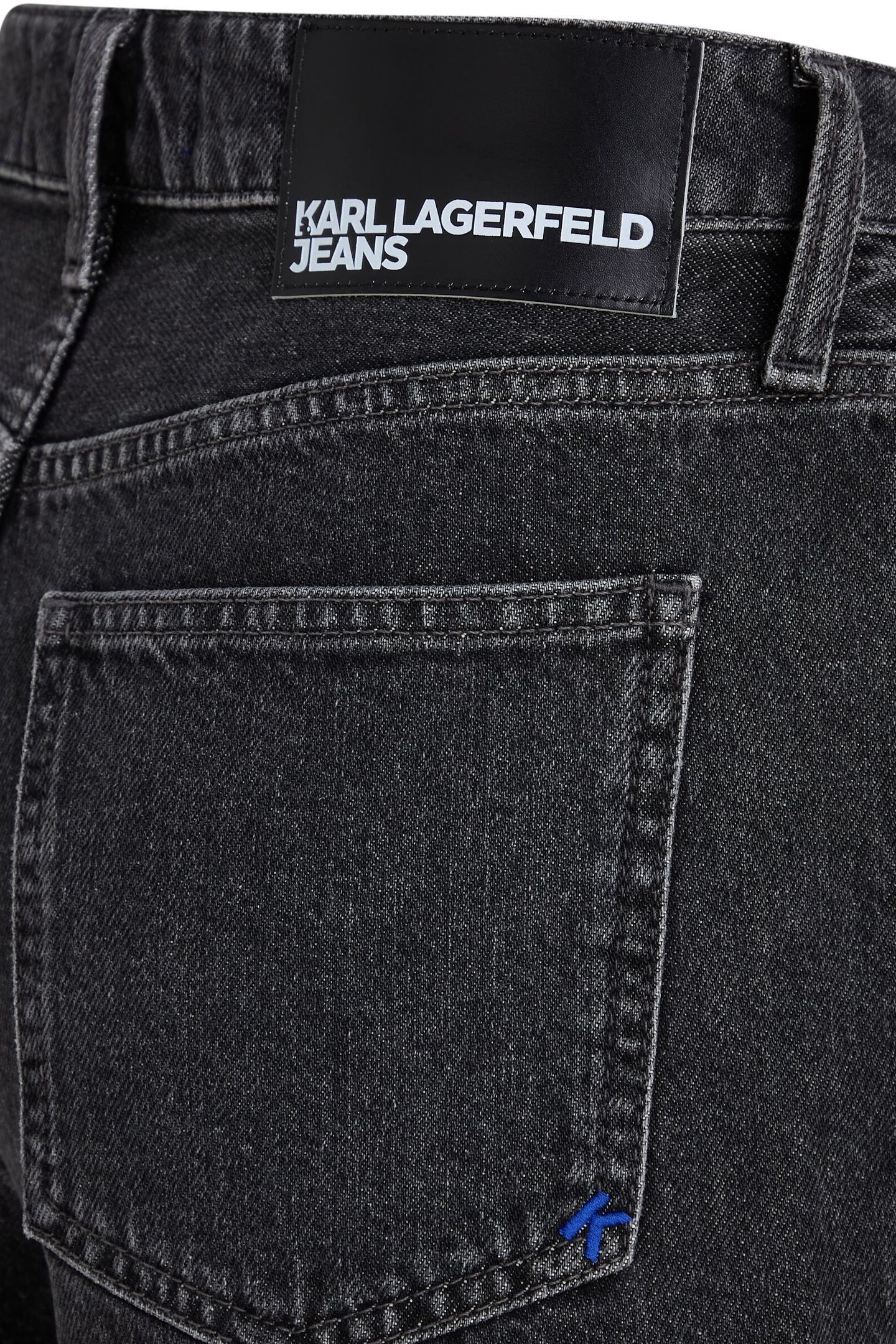 TAPERED WB DENIM SHORT STONE BLACK 6
