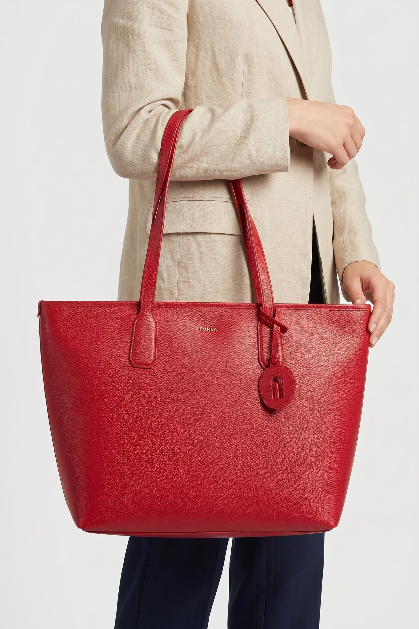 CLASSIC MEDIUM TOTE W/ ZIP ROSSO VENEZIANO 2