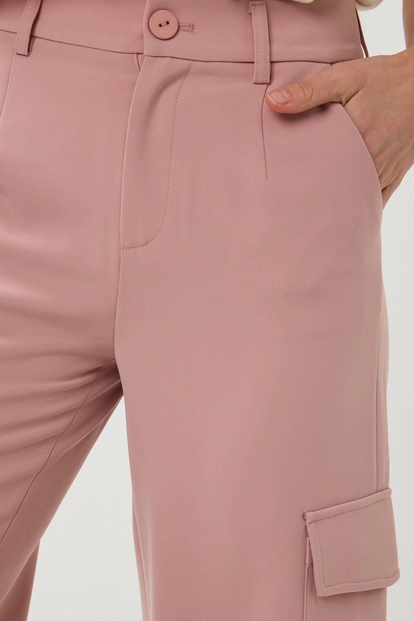 TROUSERS WIDE CARGO CITY CHALK PINK 7