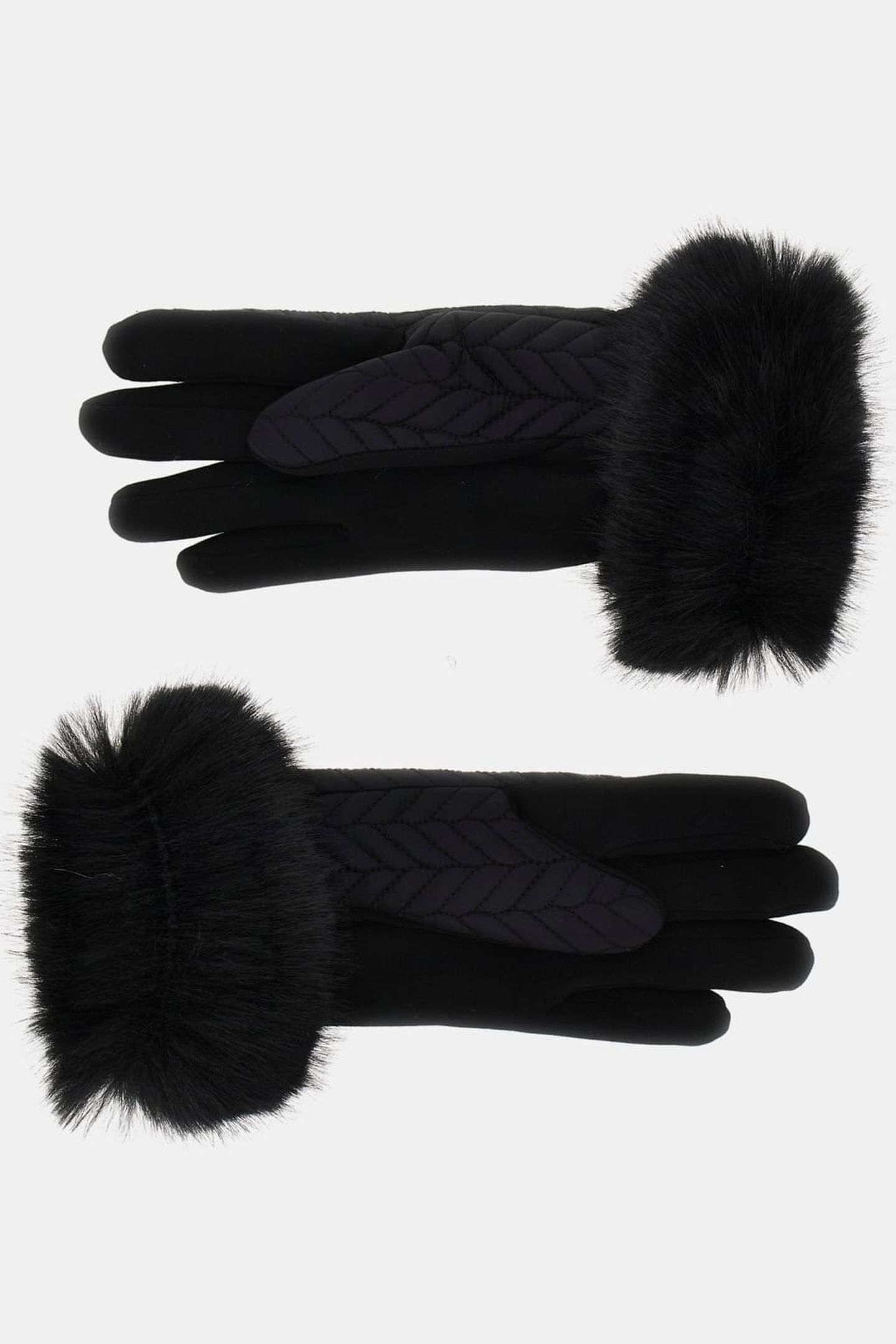 IRIEL STITCHED GLOVE JET BLACK A996 3