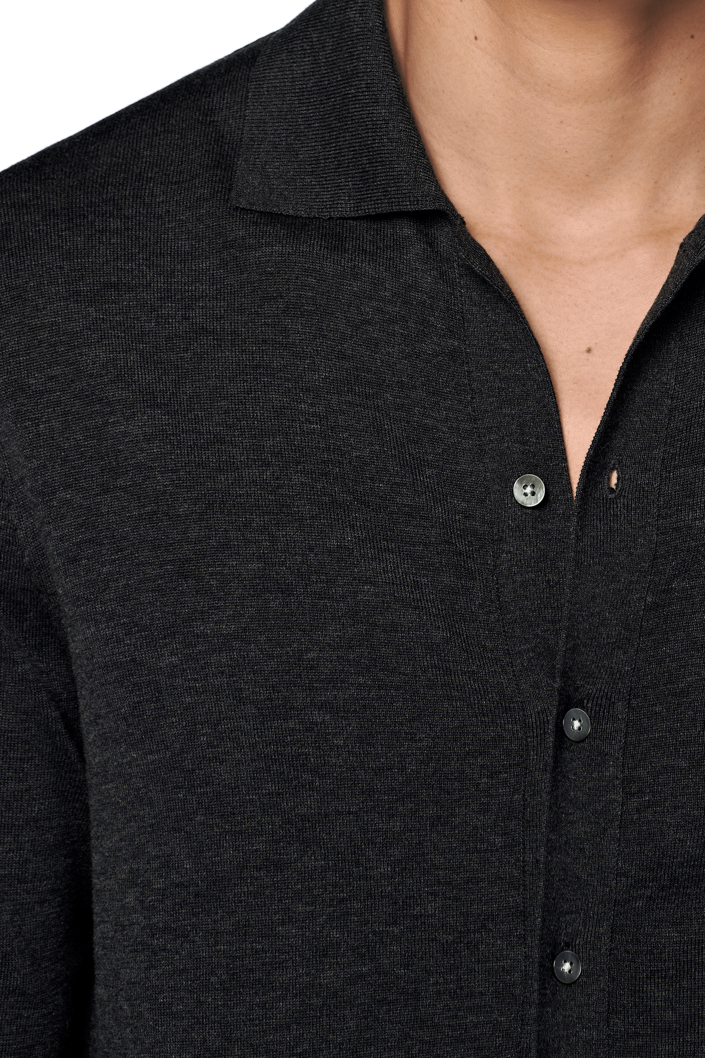 LS POLO CARDIGAN DARK GREY POLO DARK GREY 8