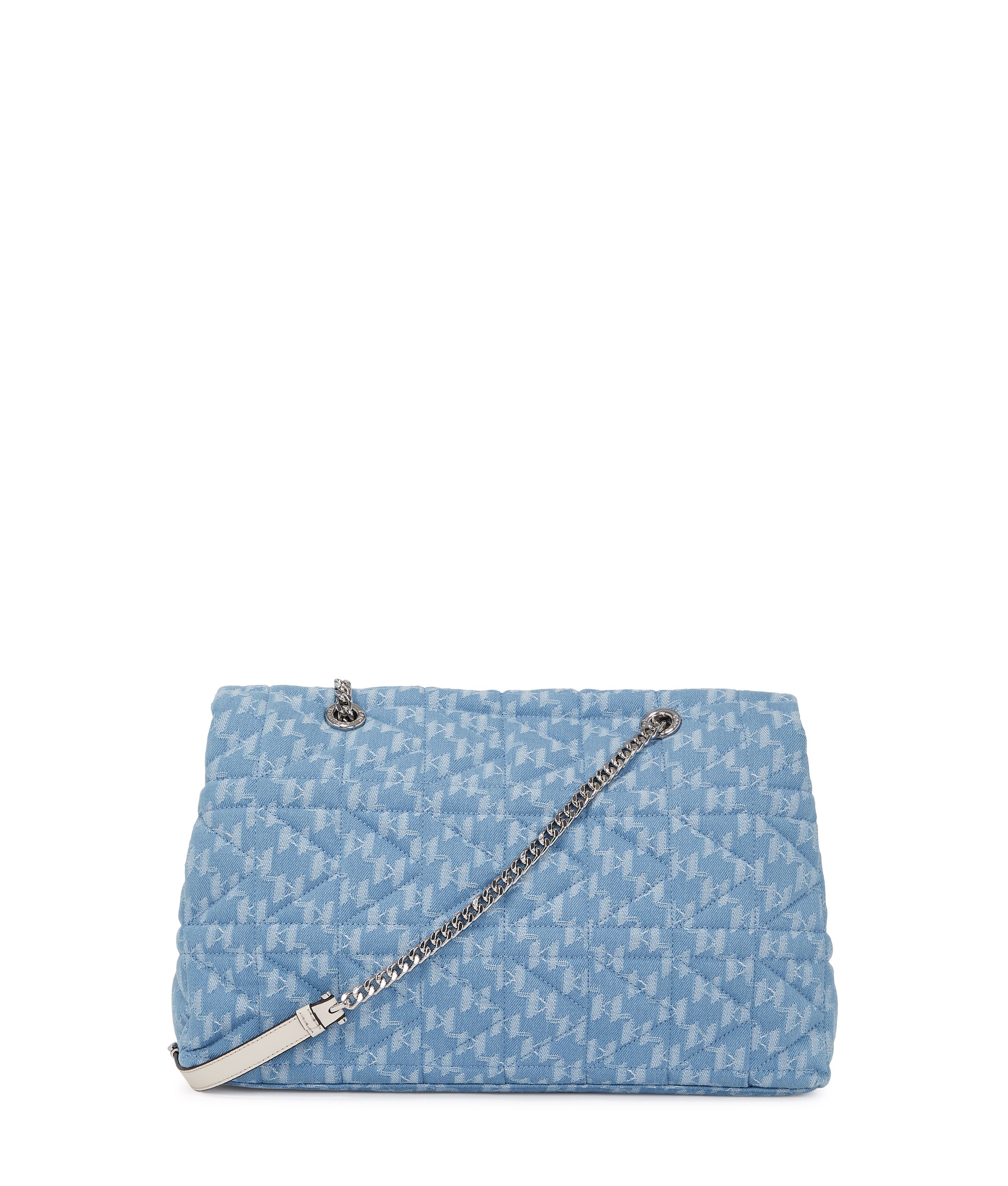K/KUILT LG SHOULDER BAG DENIM MONOGRAM DENIM LIGHT BLUE 3