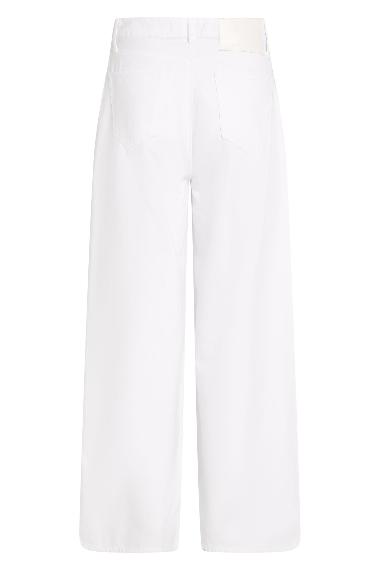 WIDE LEG WHITE DENIM PANTS WHITE DENIM 4