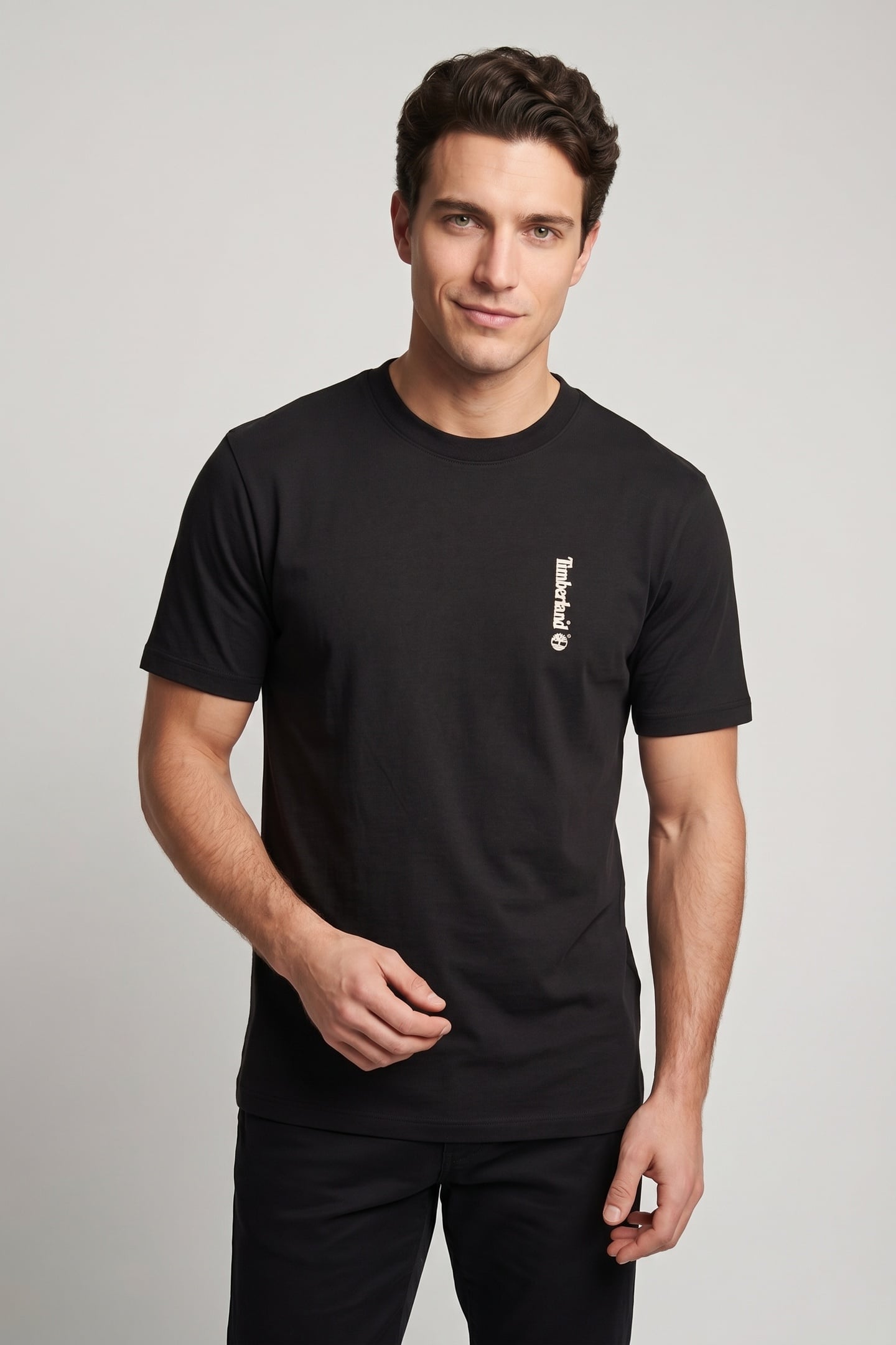 SHORT SLEEVE ''OVAL LOGO'' GRAPHIC TEE BLACK 1