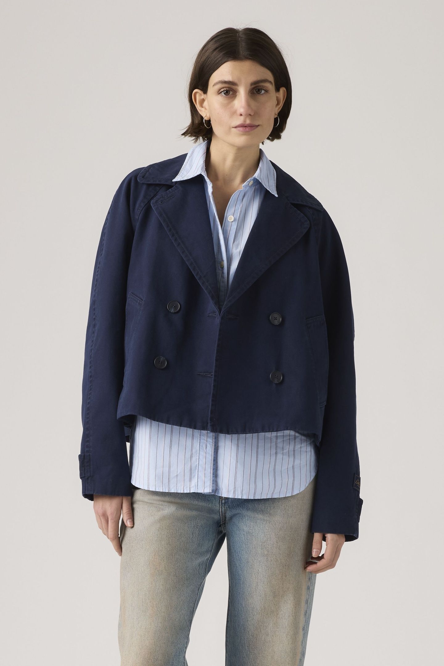 BREE CROPPED SWING TRENCH JACKET 1