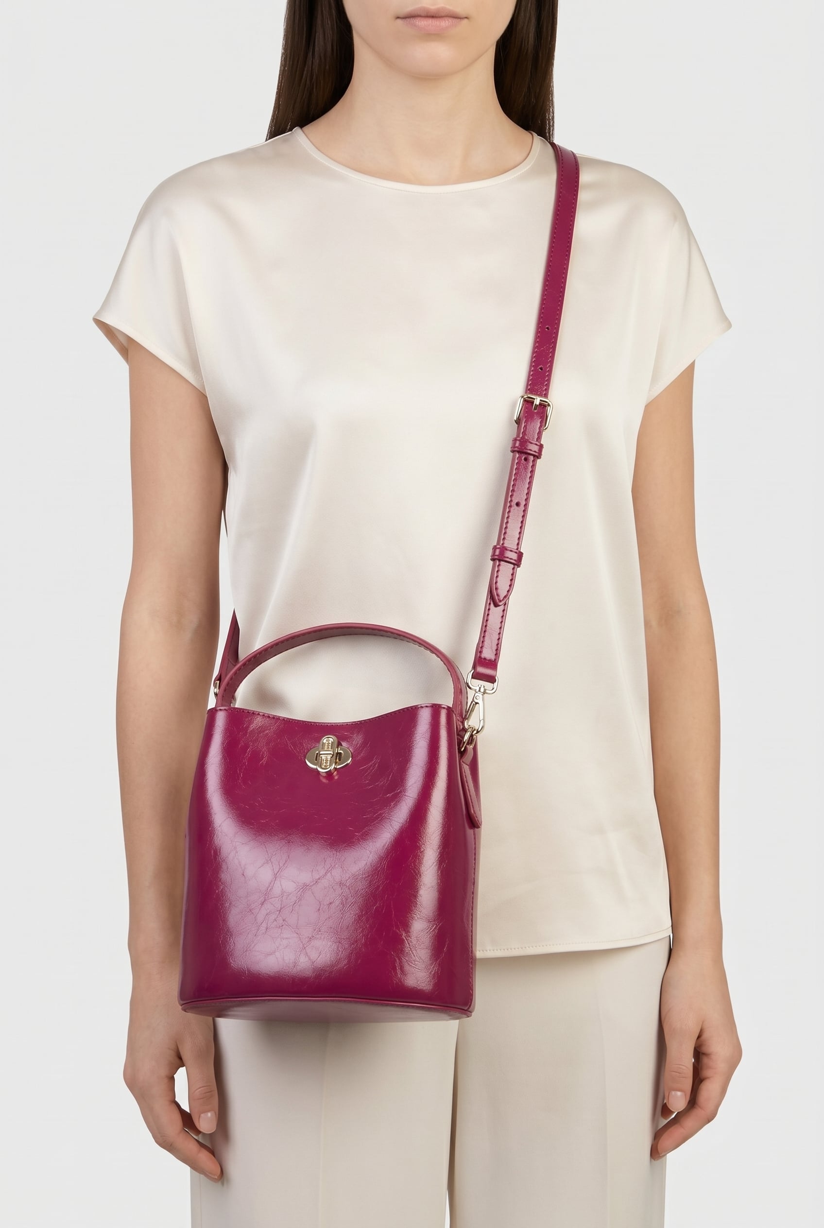 DANAE MINI BUCKET BAG RASPBERRY 3