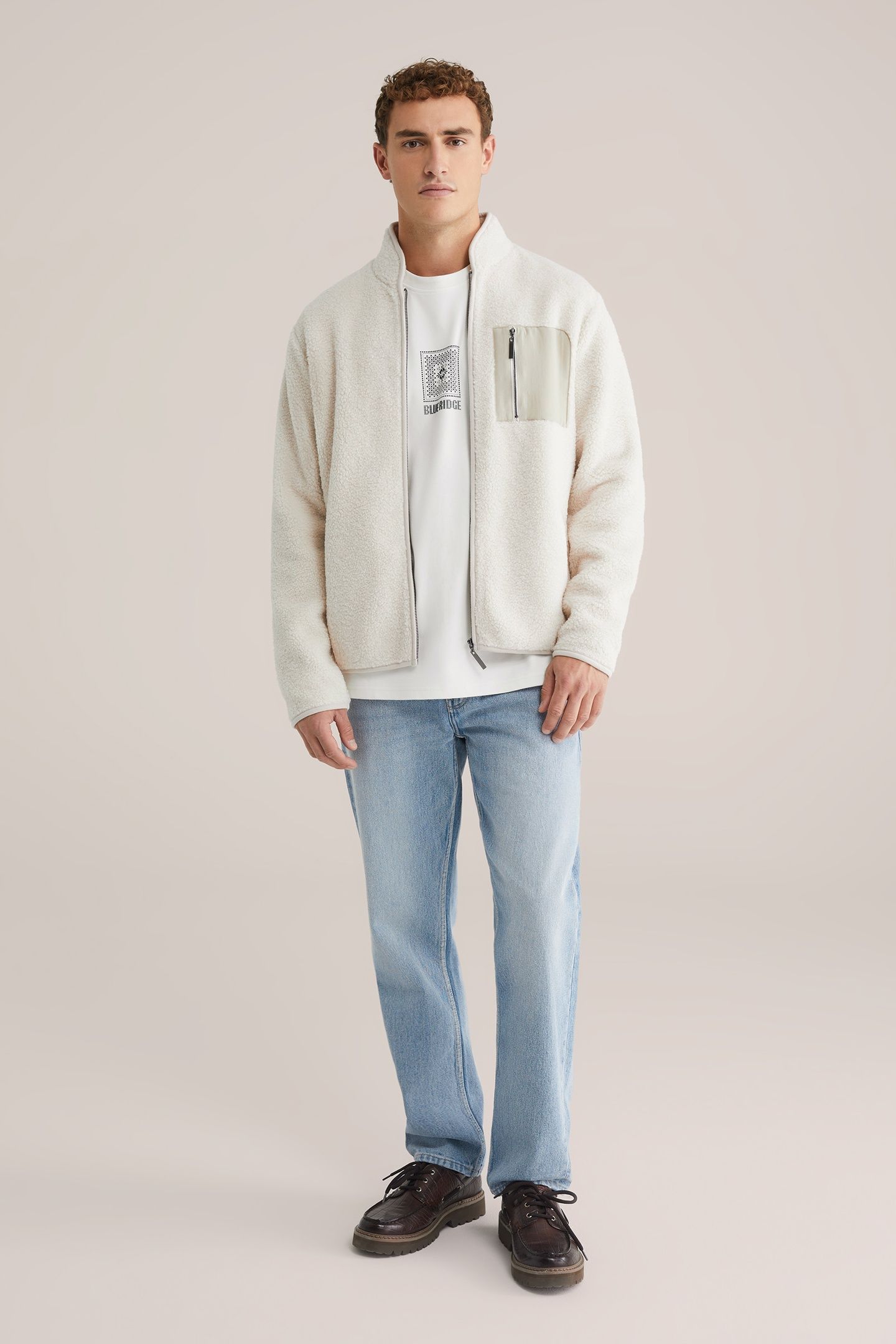 CARDIGAN WITH ZIPPER OFF-WHITE 2
