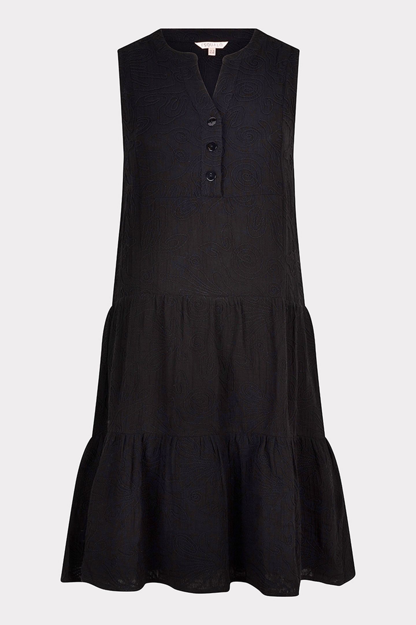 DRESS 3D EMBROIDERY BLACK 4