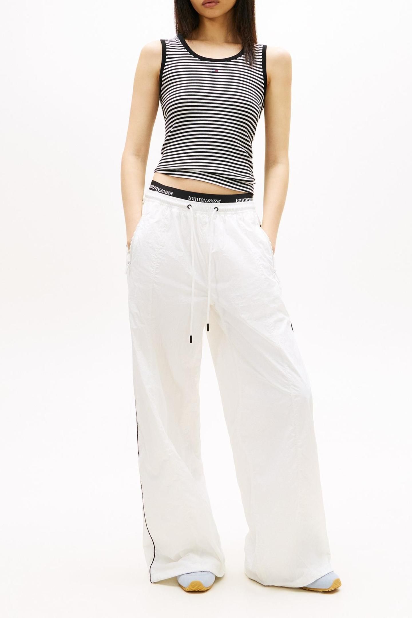 TJW ESSENTIAL RIB T-SHIRT BLACK/ECRU STRIPE 2