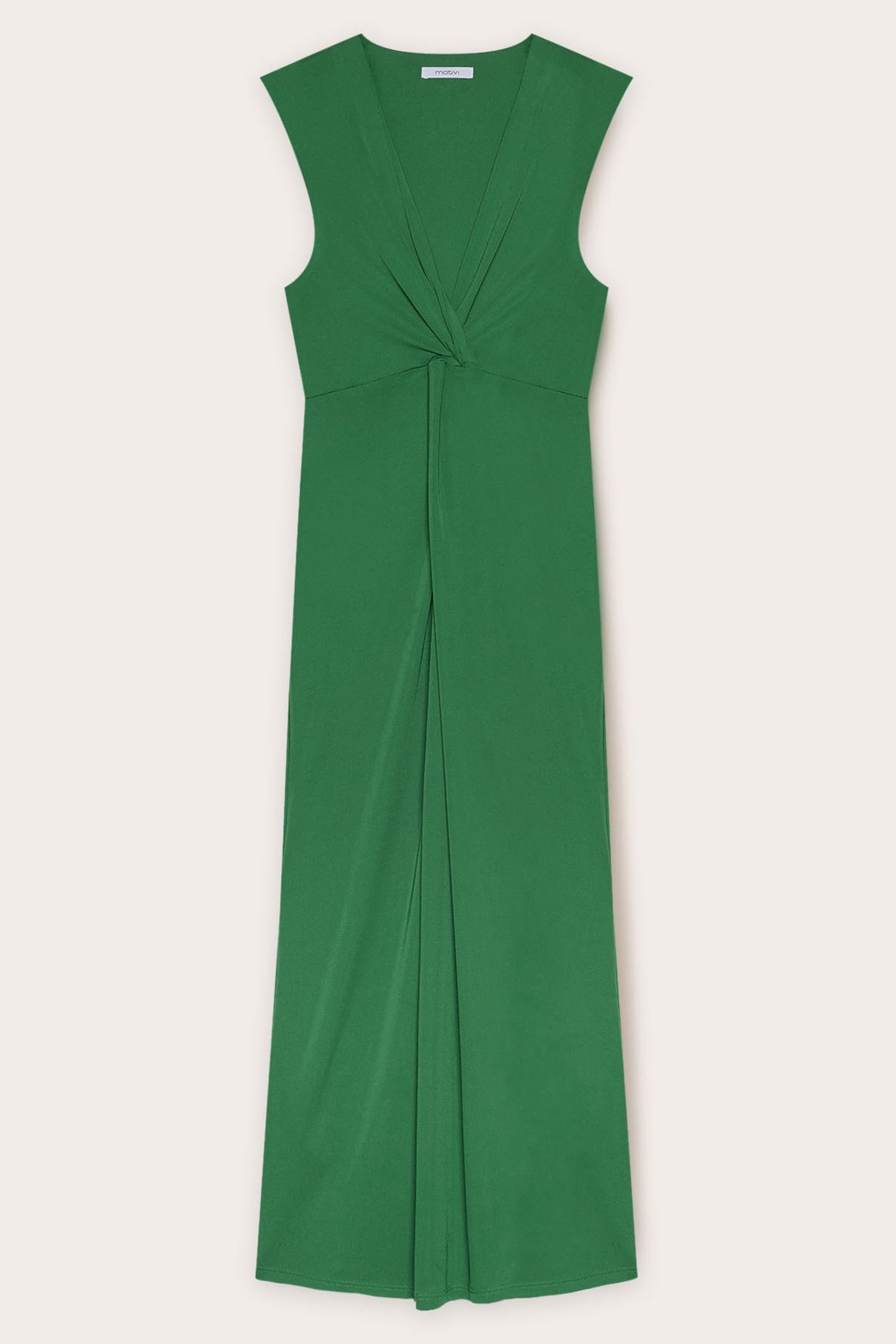JERSEY DRESS WITH KNOT GREEN 4