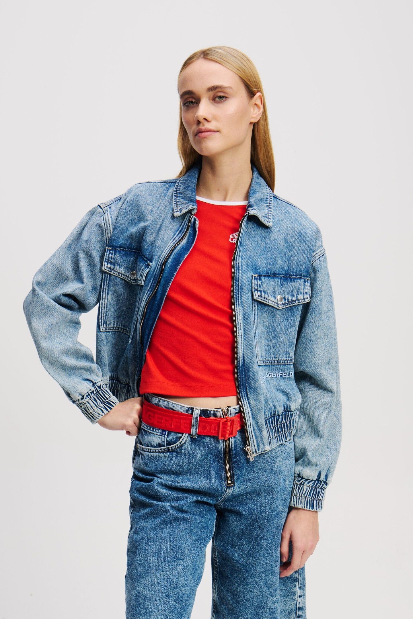 DENIM BOMBER JACKET LIGHT MARBLE BLUE 1