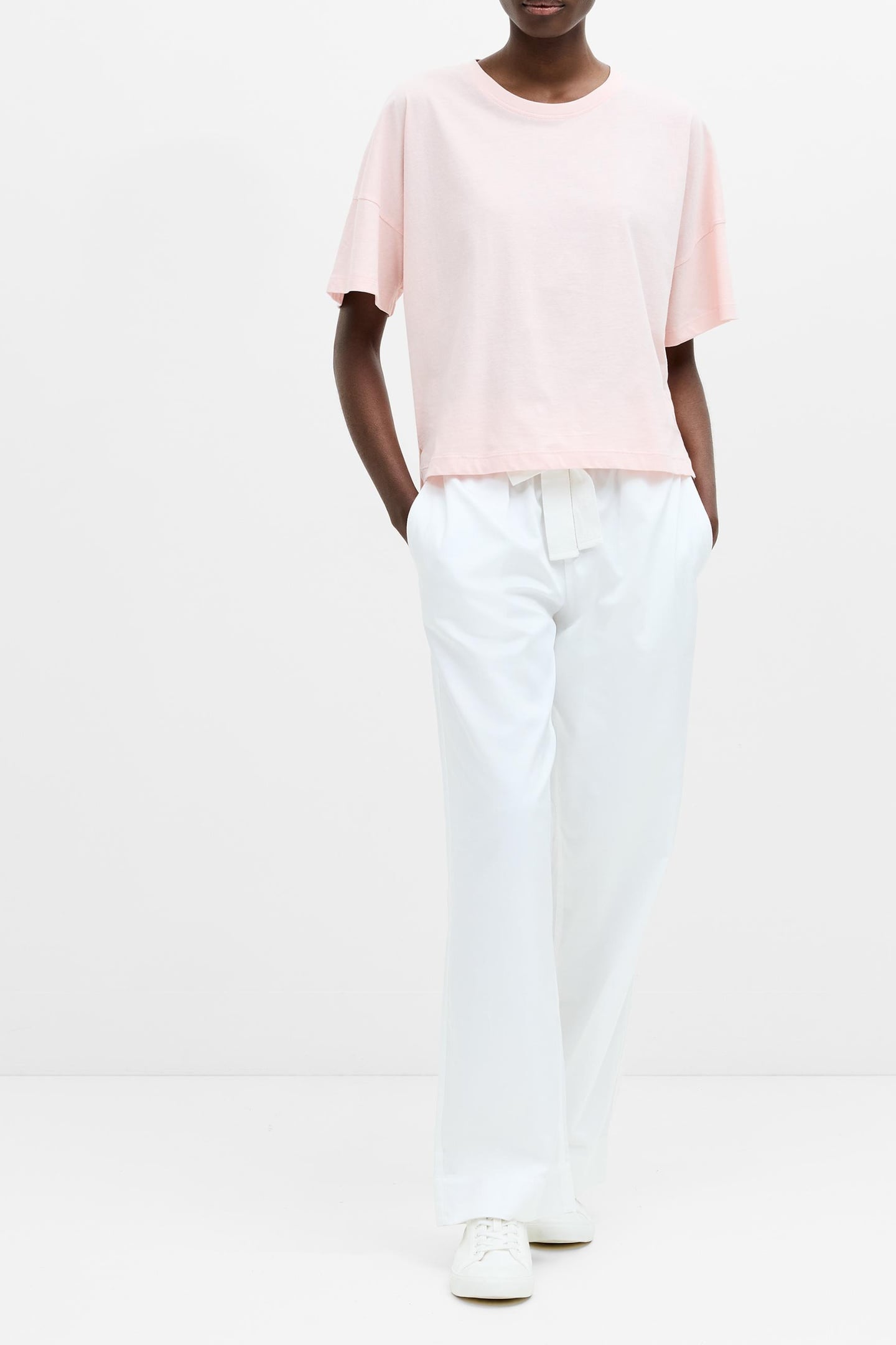 BRUSHED STEPPED T LOTUS PINK 1