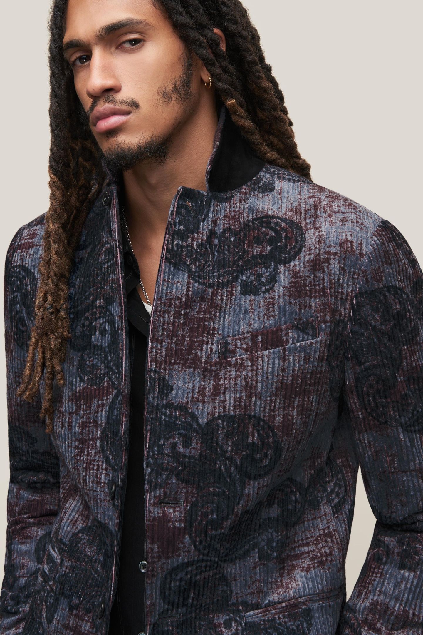 SLIM FIT NOTCH LAPEL CUTA DARK PLUM 3