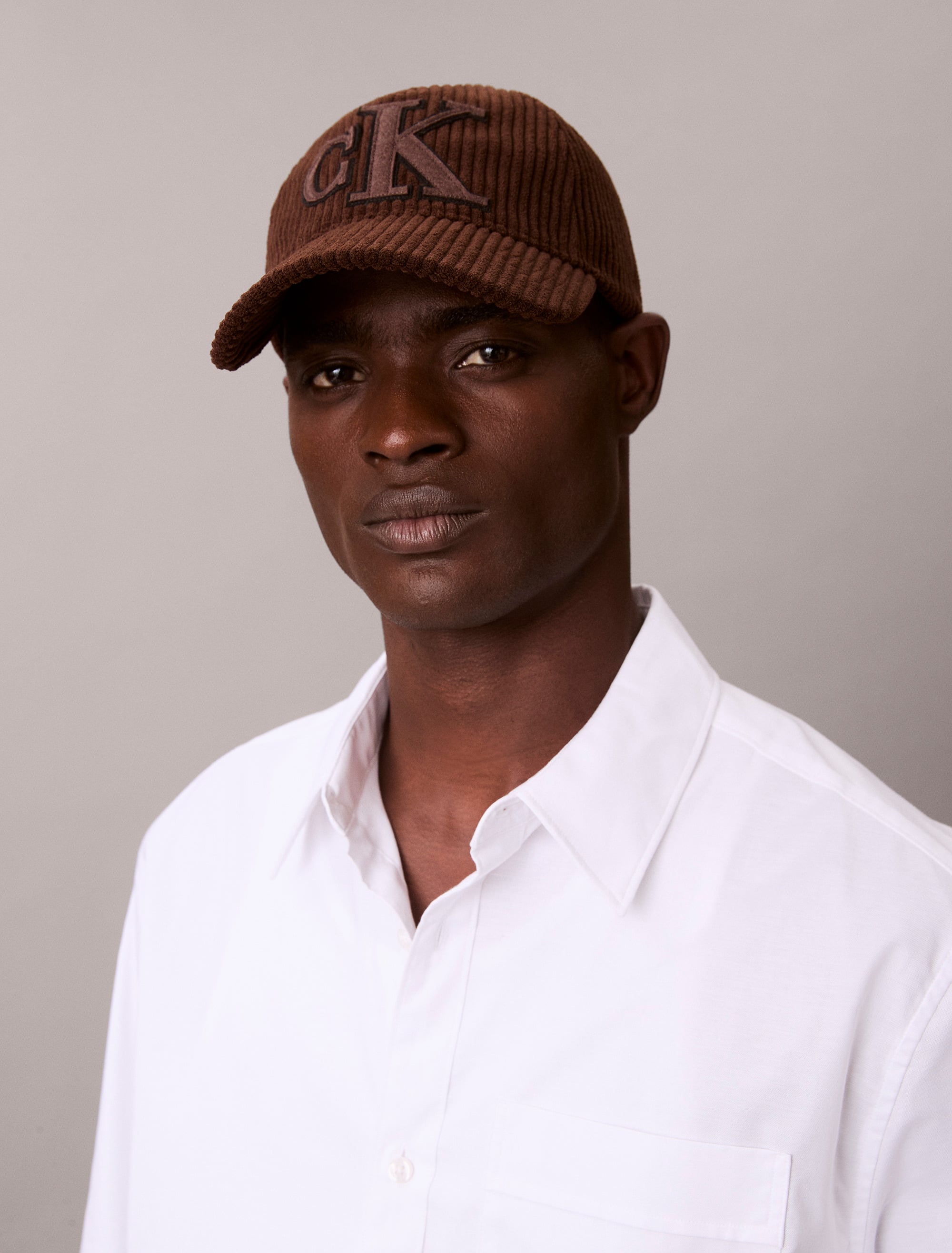 FELT MONOGRAM PATCH CAP CHOCOLATE MARTINI 1