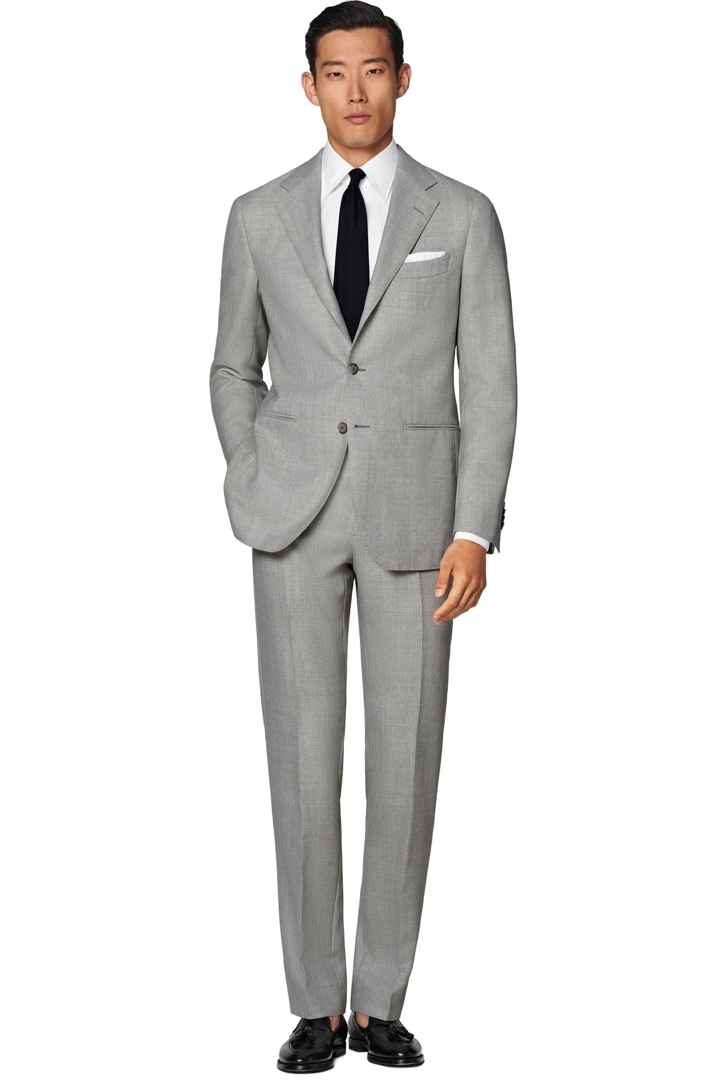 SUIT HAVANA L. GREY PURE WOOL NESTED SUITS LIGHT GREY 7