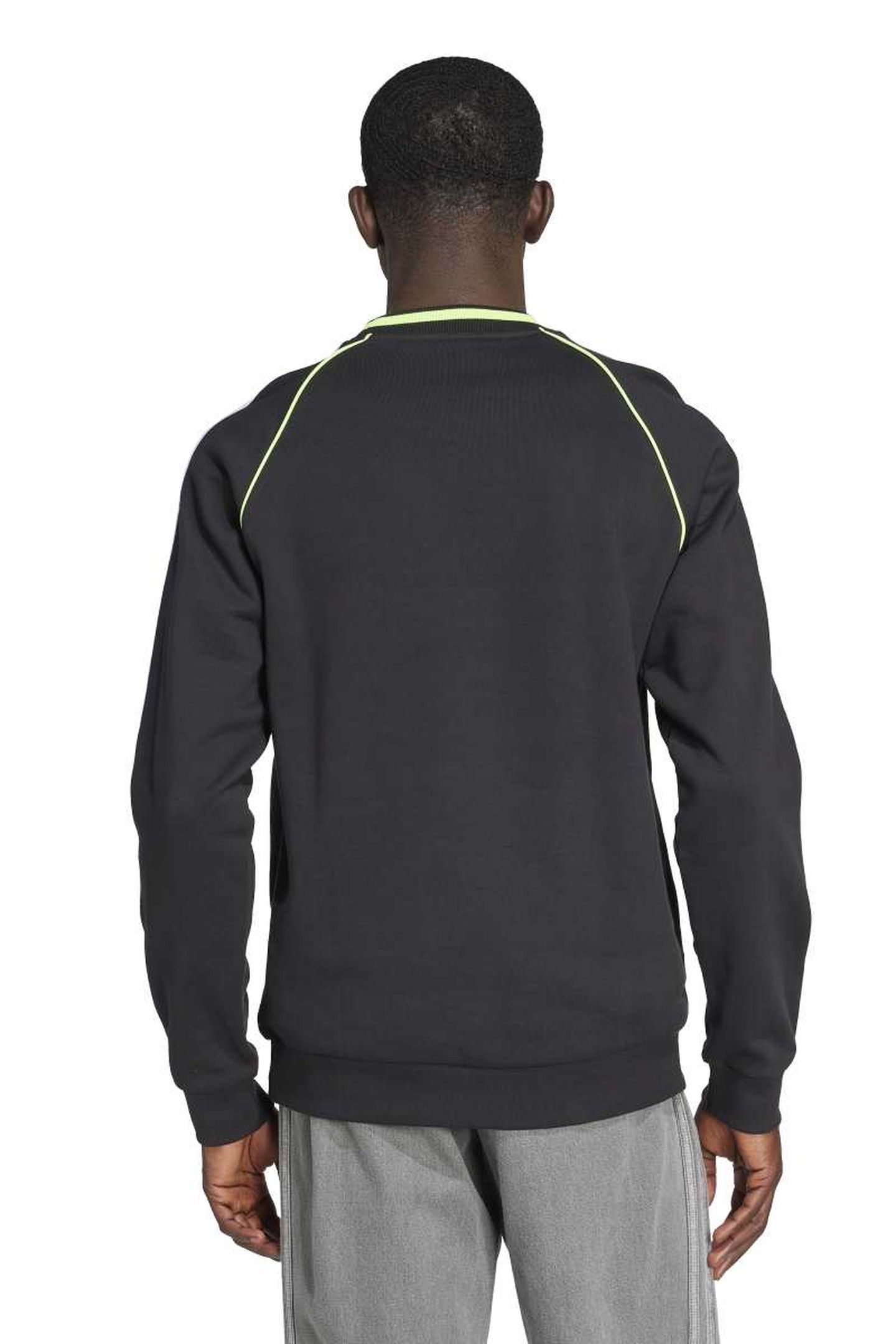 UNISEX ORIGINALS ADIDAS ADICOLOR PIPING CREW NECK BLACK 3