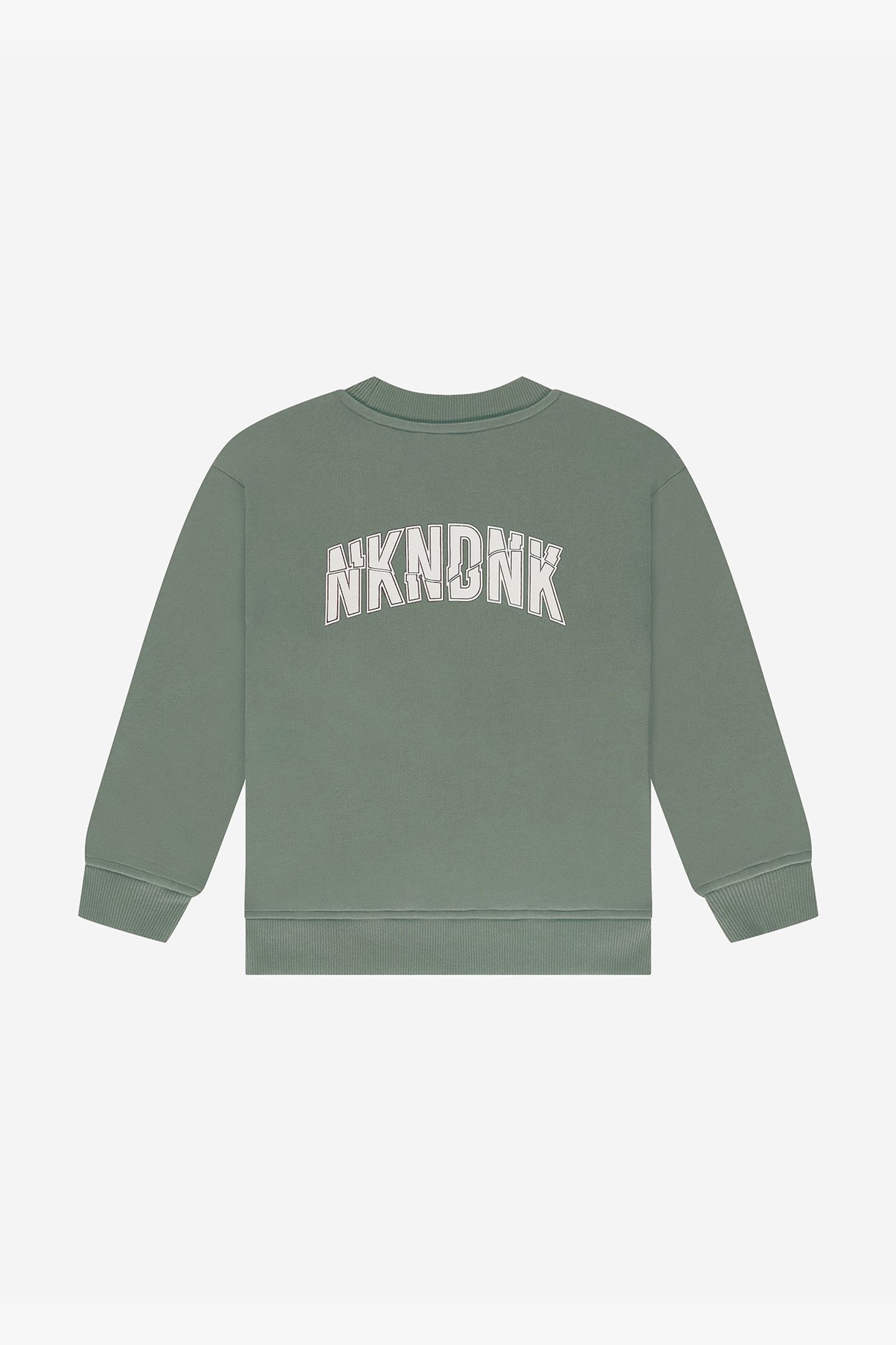 CRACKED SWEATSHIRT GREY GREEN 2