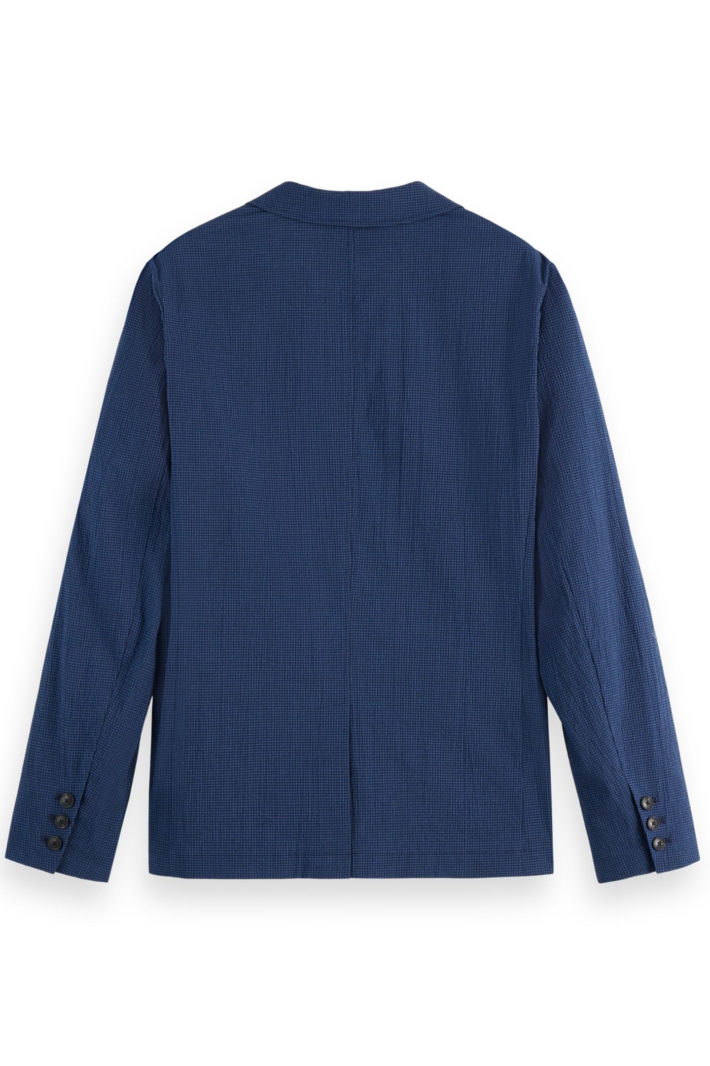 REGULAR-FIT UNCONSTRUCTED COTTON-BLEND SEERSUCKER BLAZER SKY 2