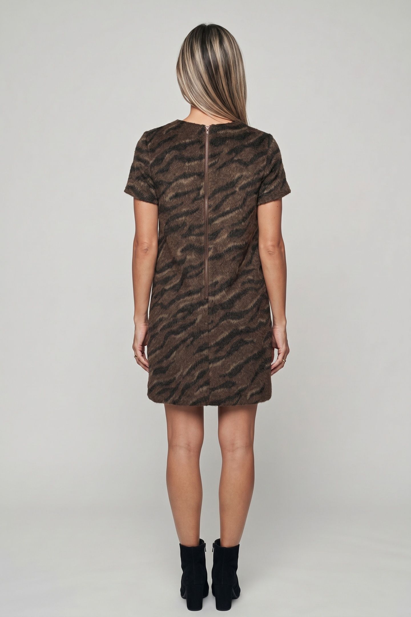 ETIENNA DRESS BROWN 2