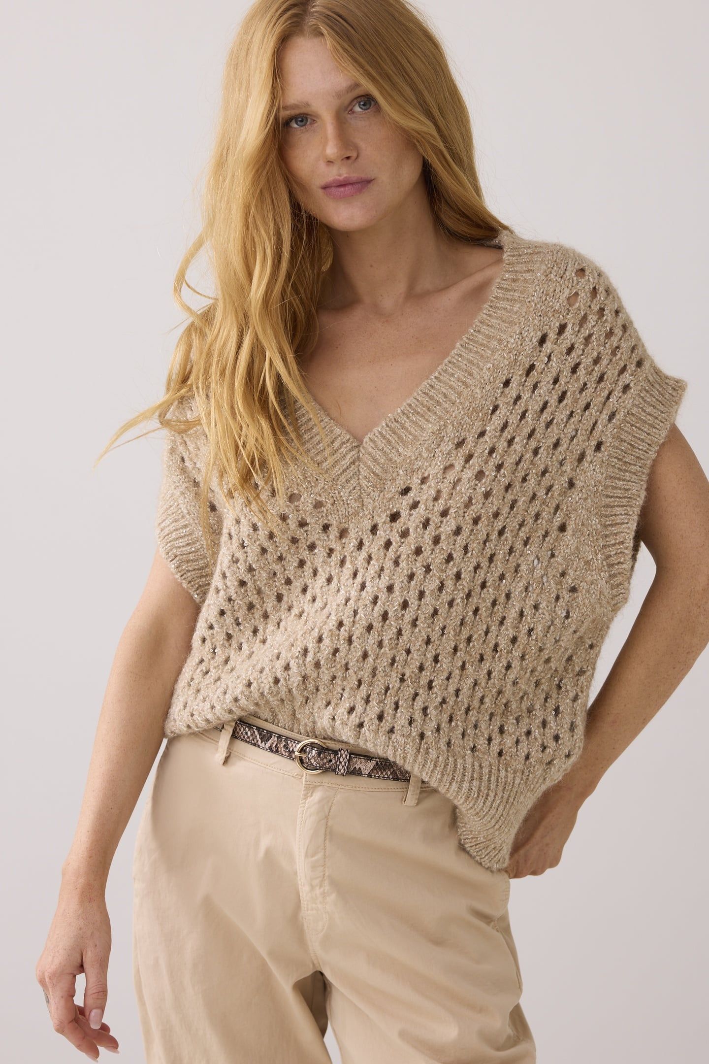 OVERSIZED SPENCER SEQUIN MOHAIR BLEND KNIT ALPACA 2