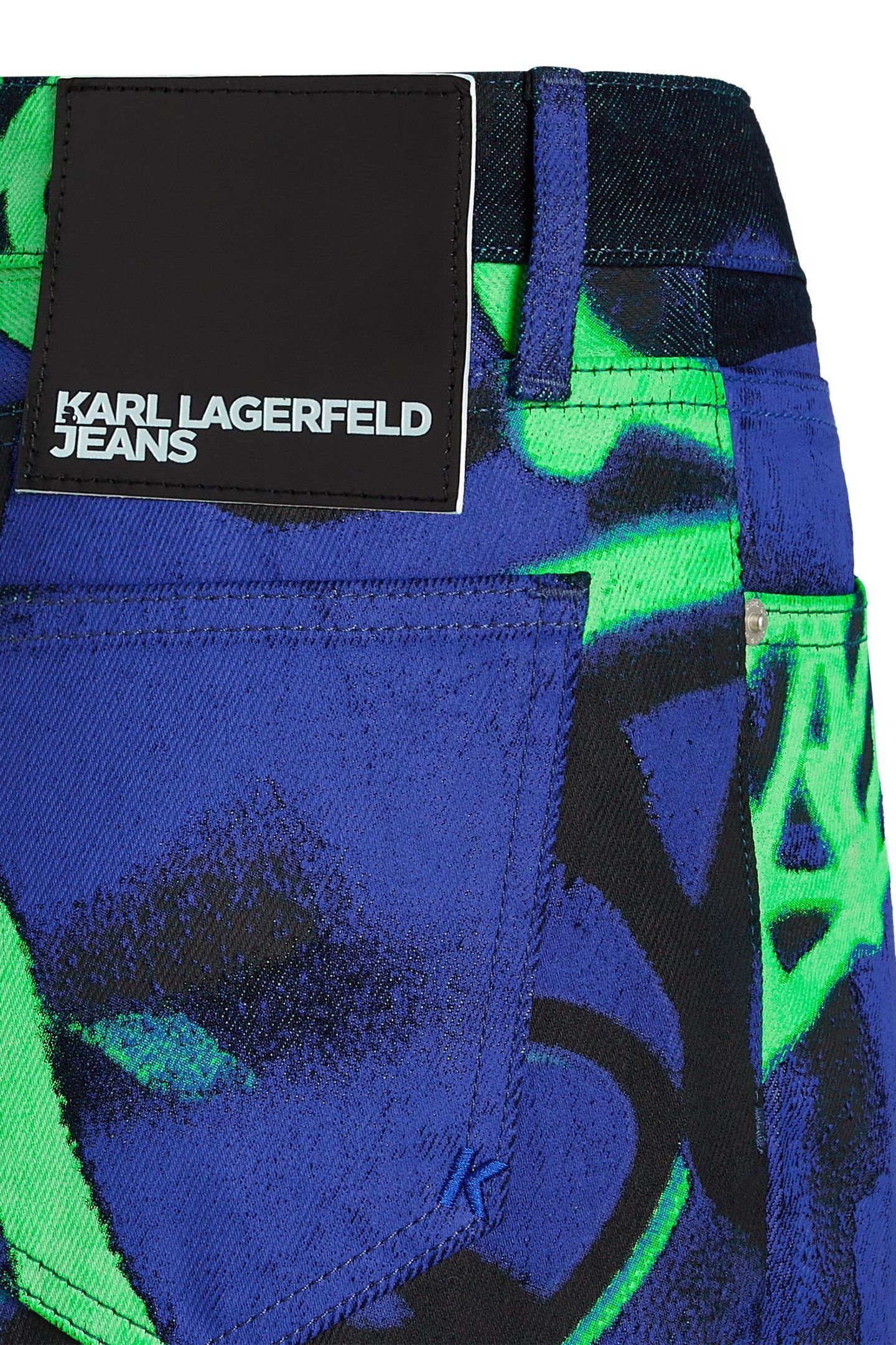 RELAXED GRAFFITI DENIM RINSE BLUE 4