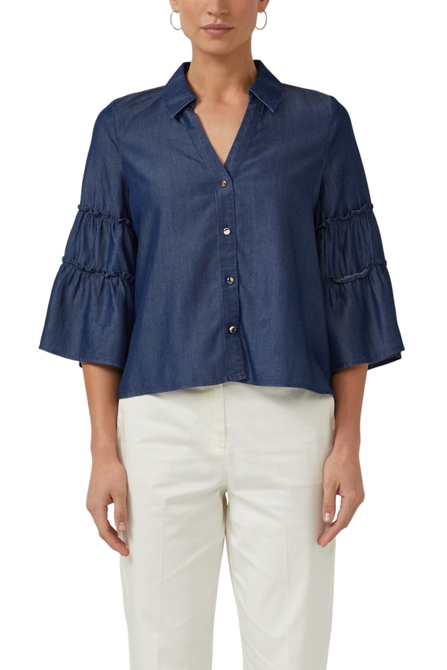 S.OLIVER BLOUSES BLUE DENIM 1